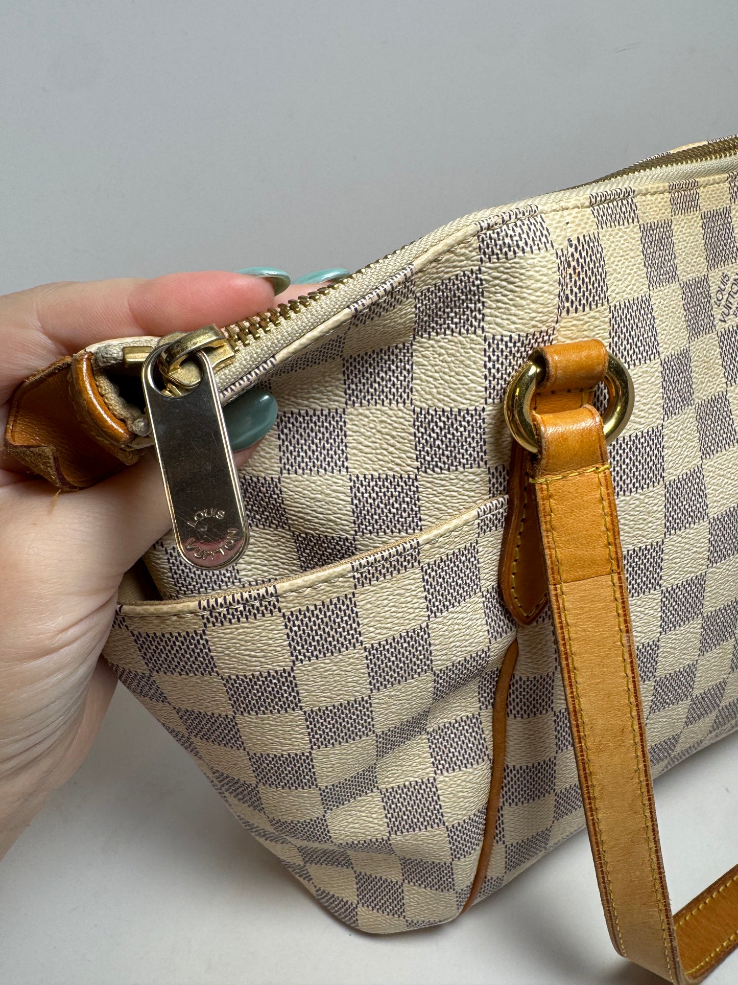 Louis Vuitton Totally PM Damier Azur Tote/Shoulder Bag