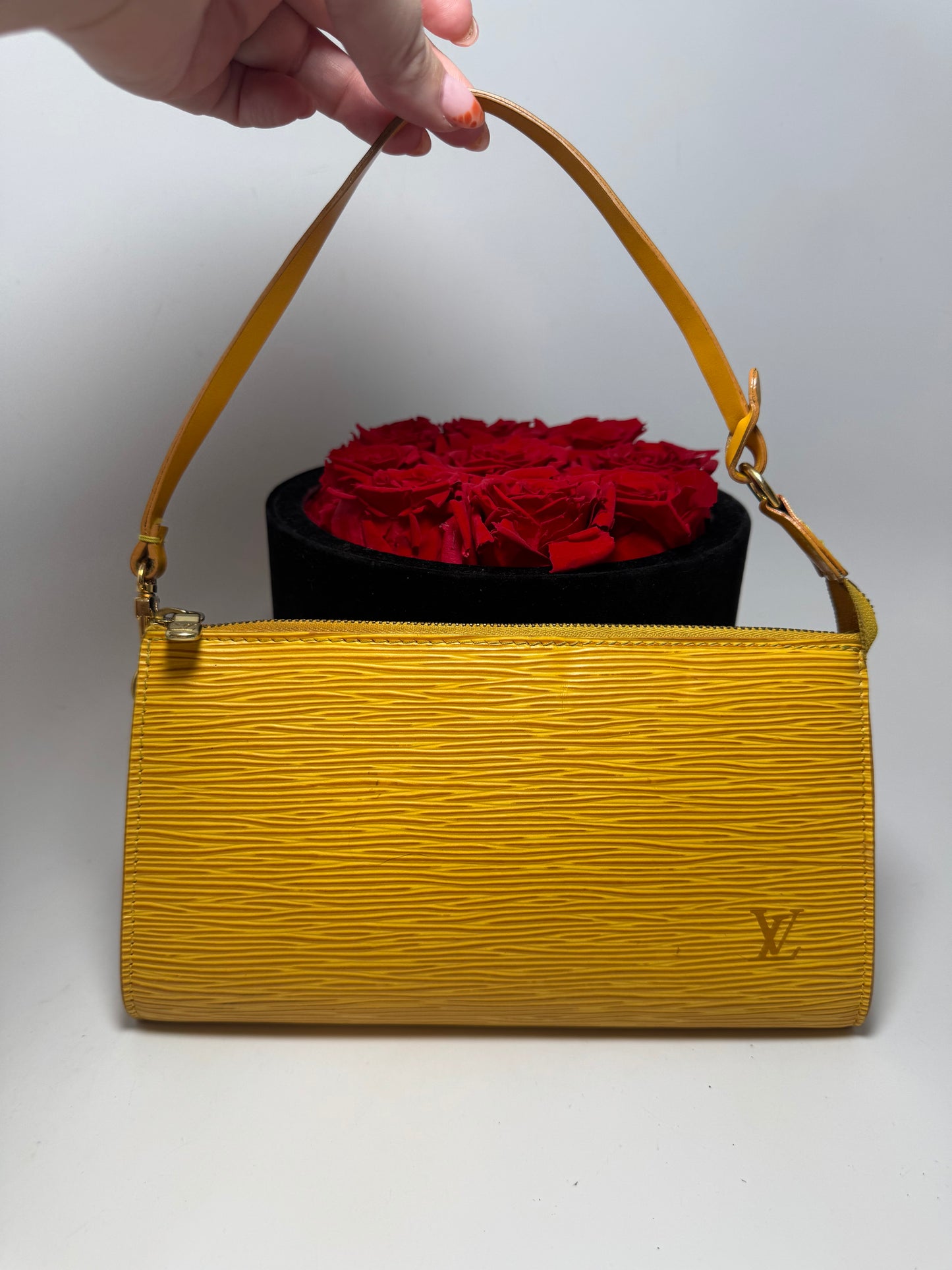 Louis Vuitton Yellow Epi Leather Pochette