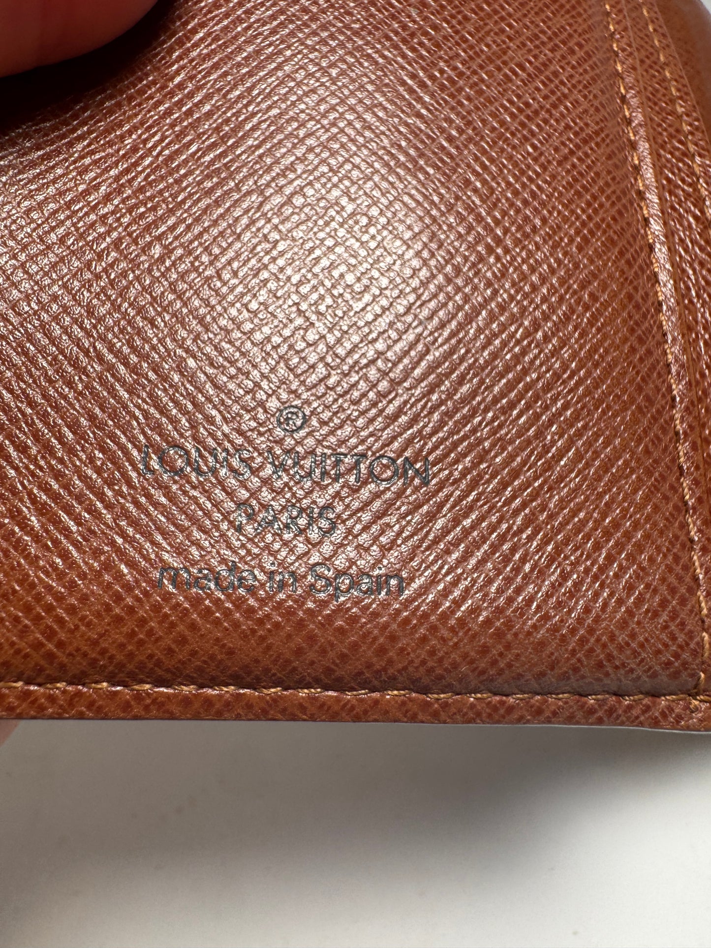 Louis Vuitton French Purse Kiss Lock Monogram Wallet-Fair Condition