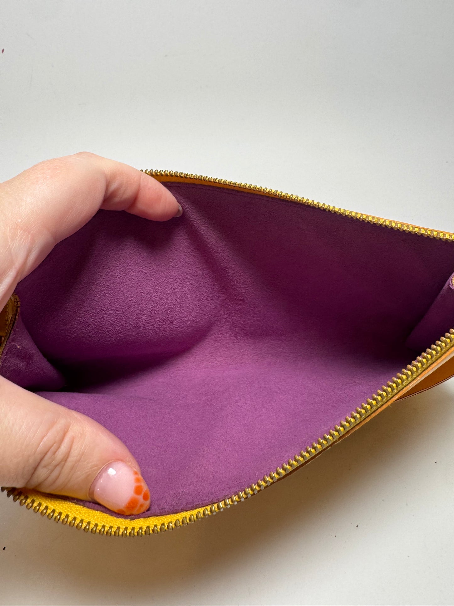 Louis Vuitton Yellow Epi Leather Pochette