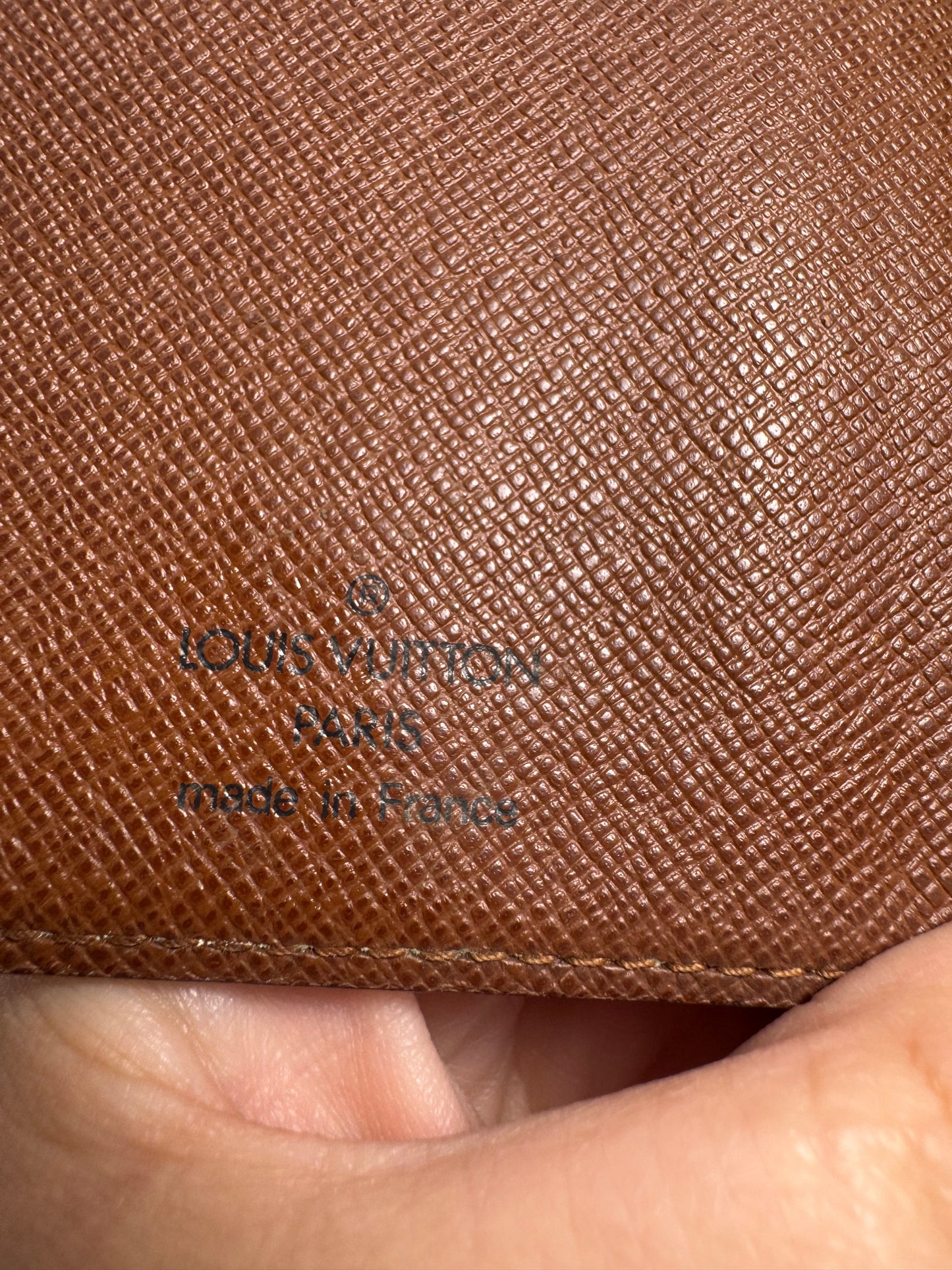 Louis Vuitton Porte Papier Wallet/Passport Holder in Monogram Made in France October 2006