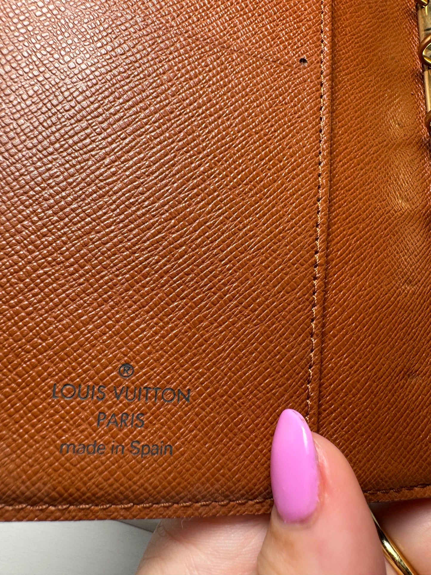 Louis Vuitton Agenda PM Monogram Planner/Passport Holder- Spain November 1997
