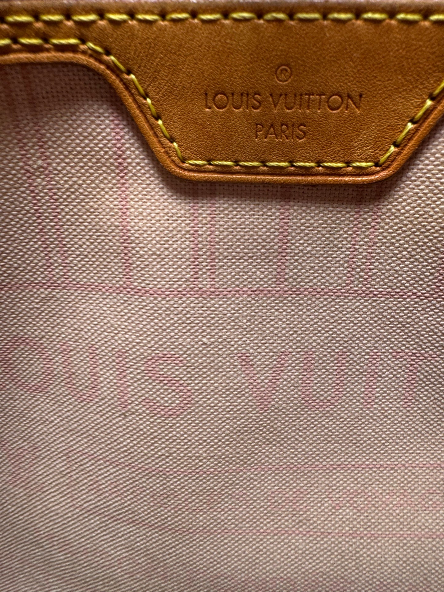 Louis Vuitton Neverfull GM Damier Azur with Ballerine Pink Interior Made in 2019