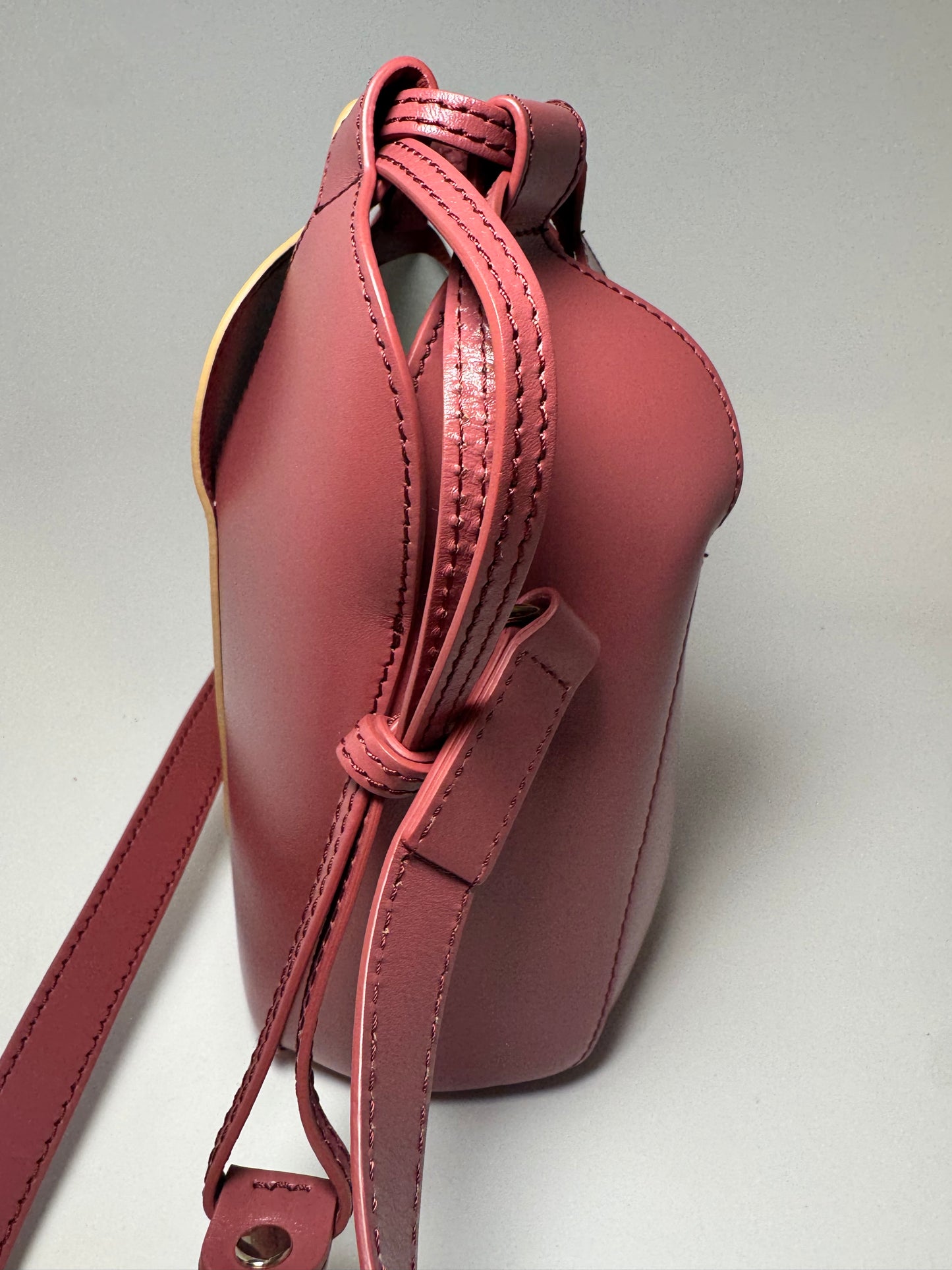 Chloé Tulip Mini Bucket Bag Pink (Faded Rose) & Cream Leather Luxury Bag