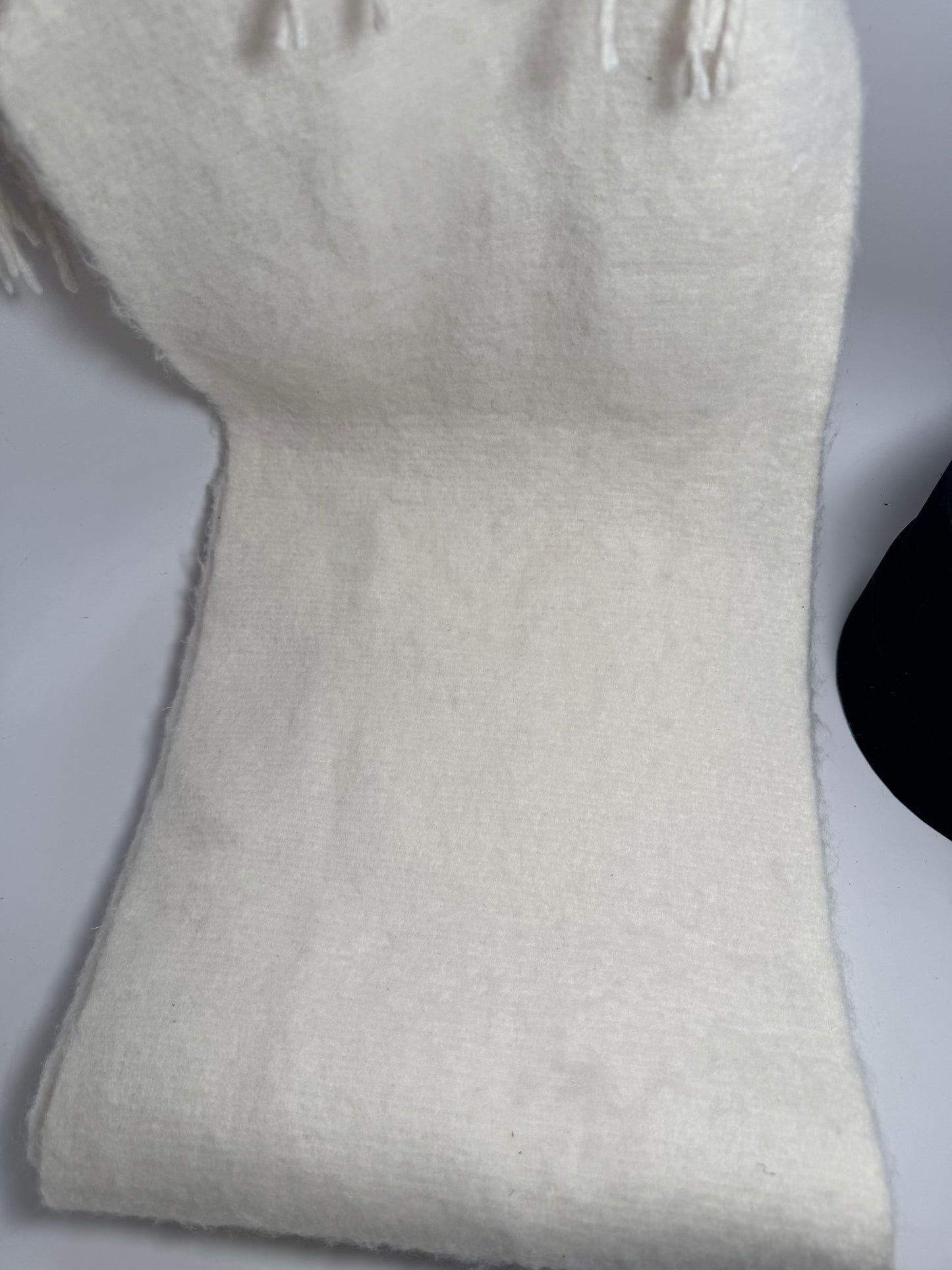 Loewe White Wool Scarf