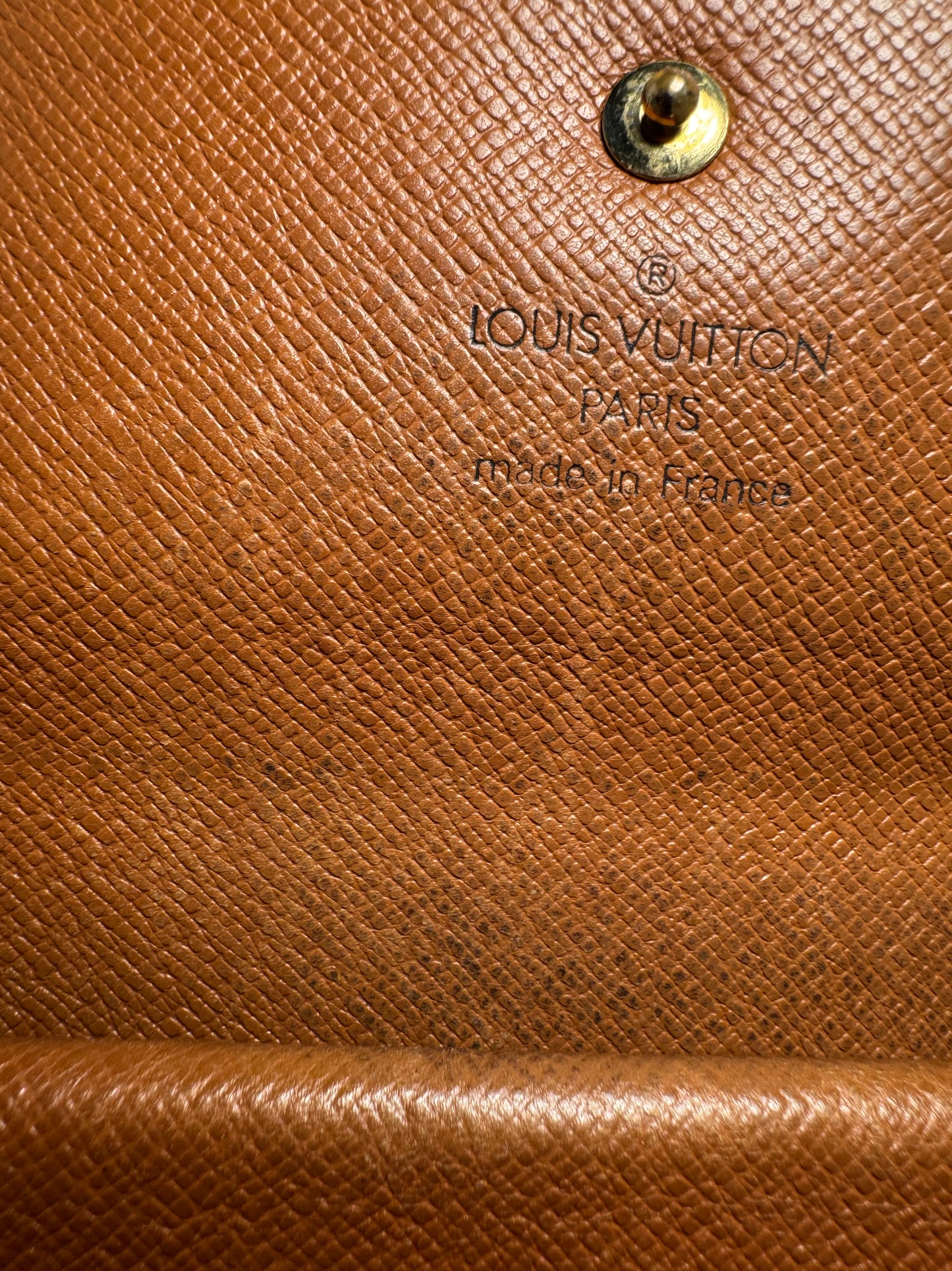 Louis Vuitton Monogram Sarah Wallet March 2000 in France- Fair condition