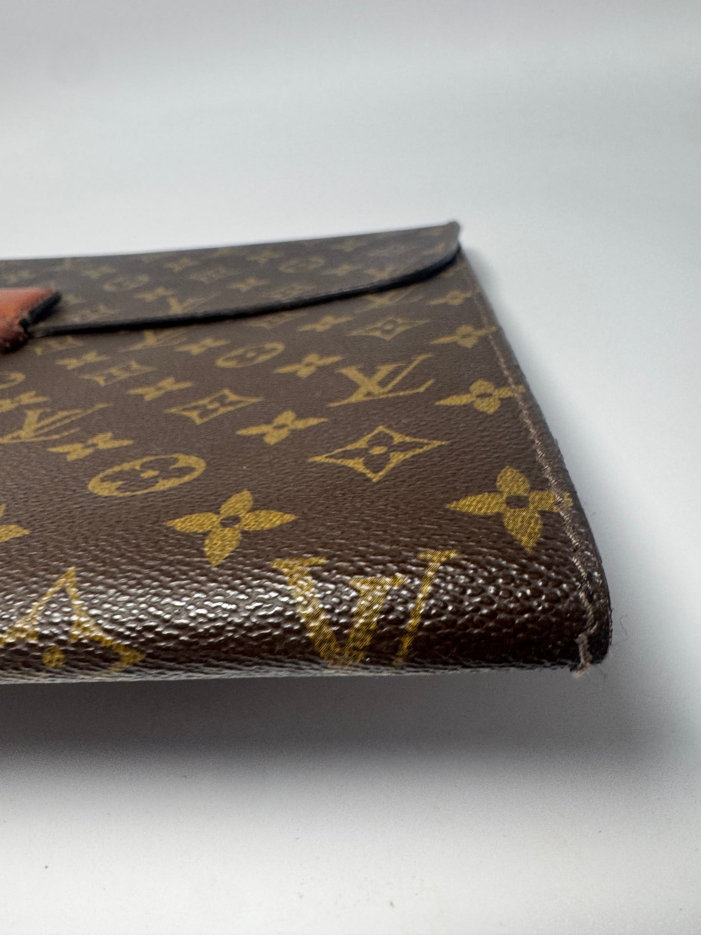 Louis Vuitton Monogram Minister Briefcase Document Clutch