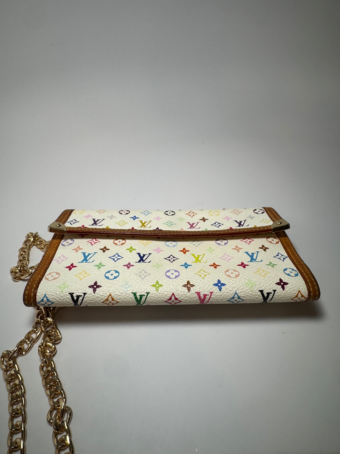 Louis Vuitton Multicolor Porte Tressor International Wallet on chain- April 2005 in France
