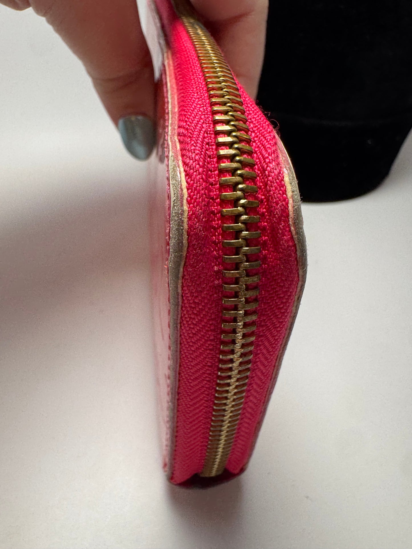 Louis Vuitton Watermelon Vernis Leather Zippy Wallet Monogram