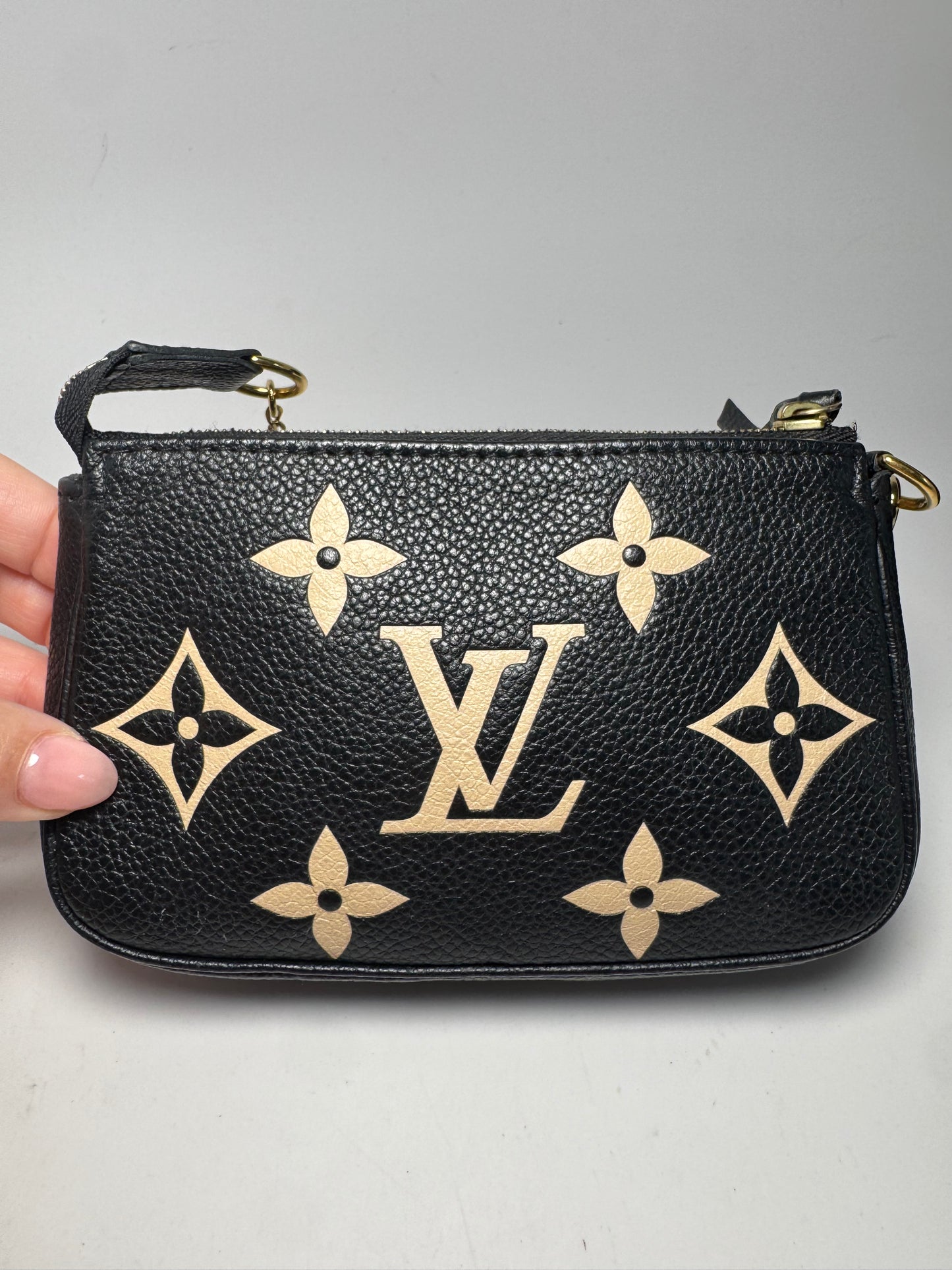 Louis Vuitton Empriente Bicolor Black & Cream Mini Pochette w/Gift Box w/COA from Authentic Detective