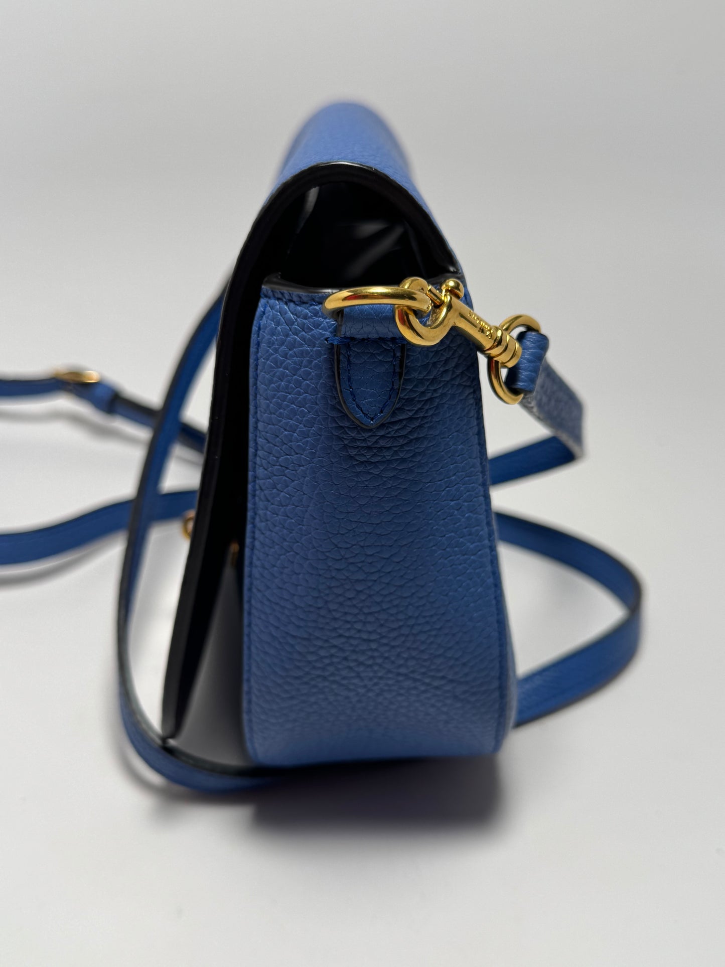 Mulberry Small Darley Satchel Blue Crossbody in Small Classic Grain Leather