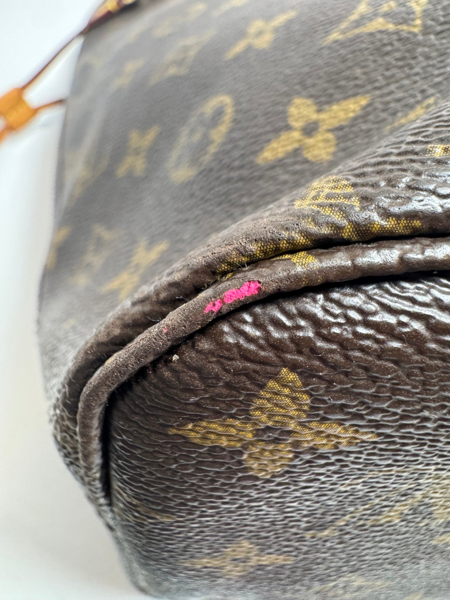 Louis Vuitton Neverfull Tote MM with Pivone (Hot Pink) Interior
