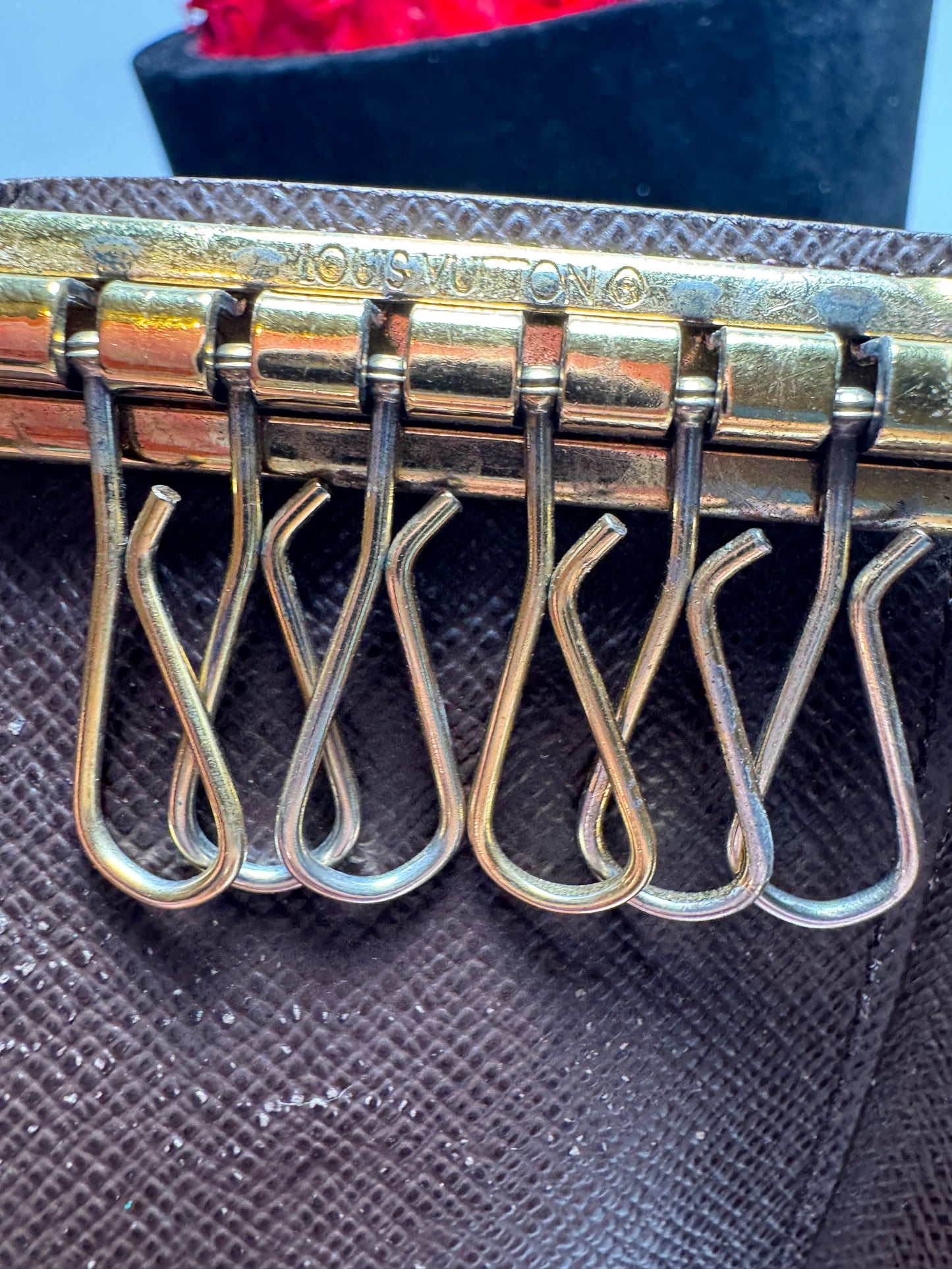 Louis Vuitton Damier Ebene 6 Key Holder