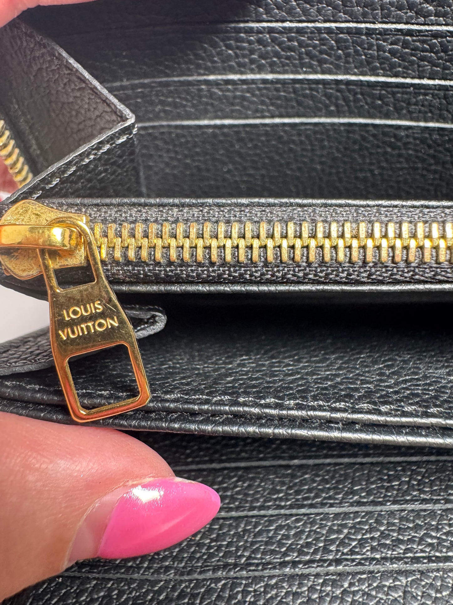 Louis Vuitton Black Empriente Zippy Wallet, 2019 France