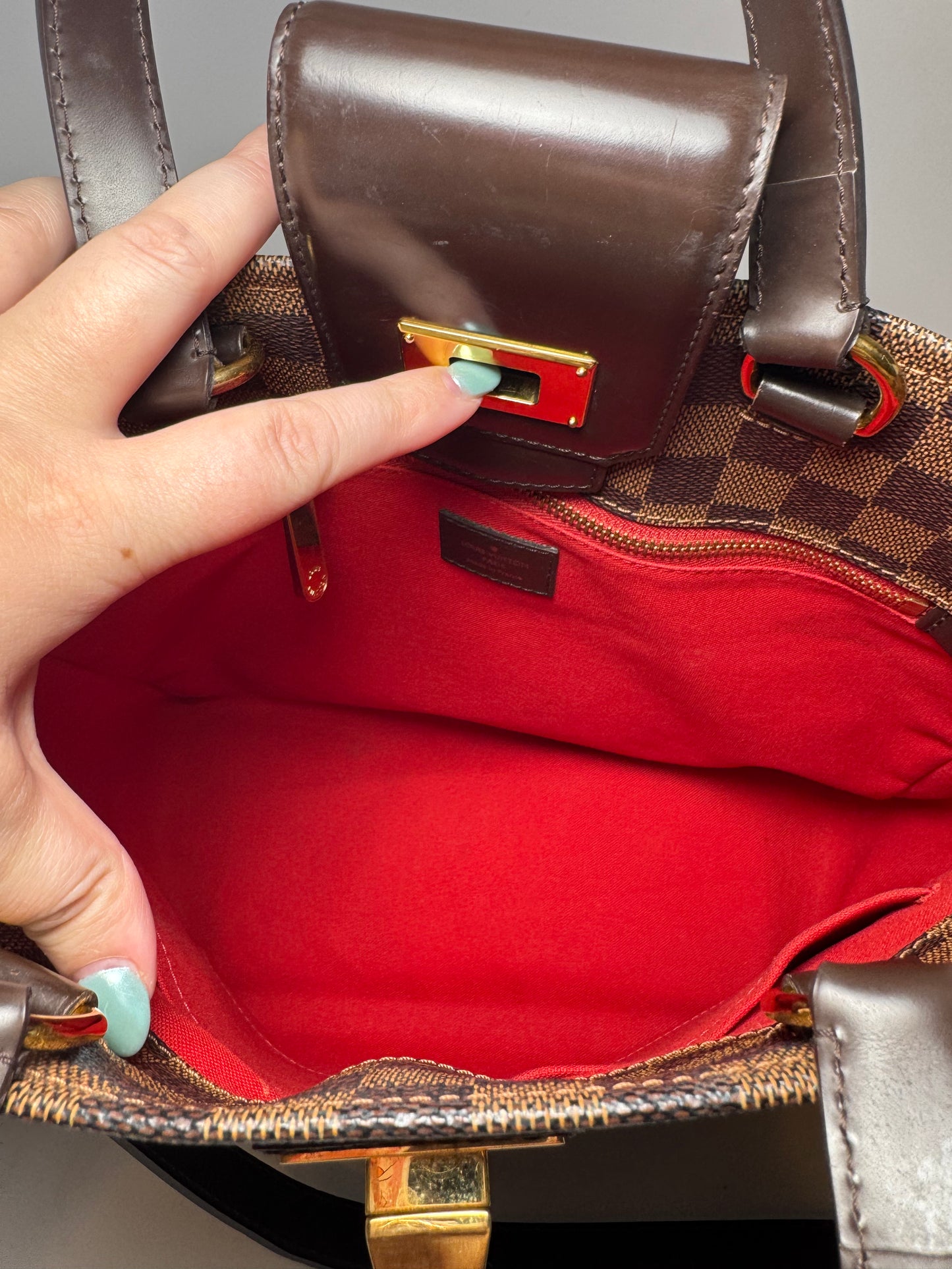 Louis Vuitton Damier Ebene Cabas Rosebery Bag