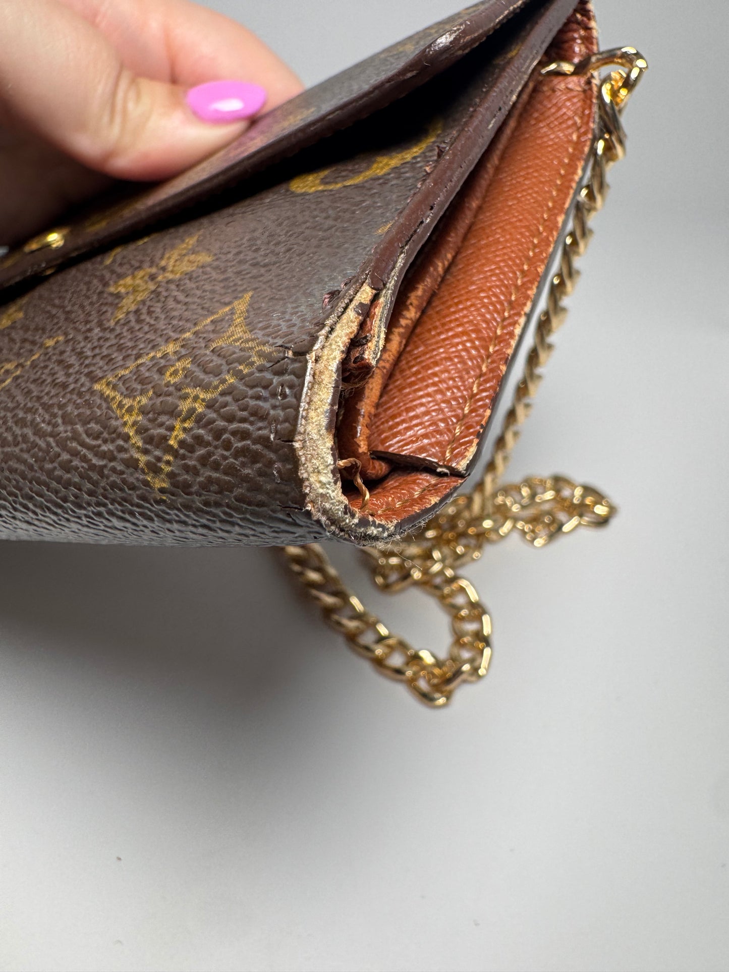 Louis Vuitton Monogram Sarah Wallet March 2000 in France- Fair condition