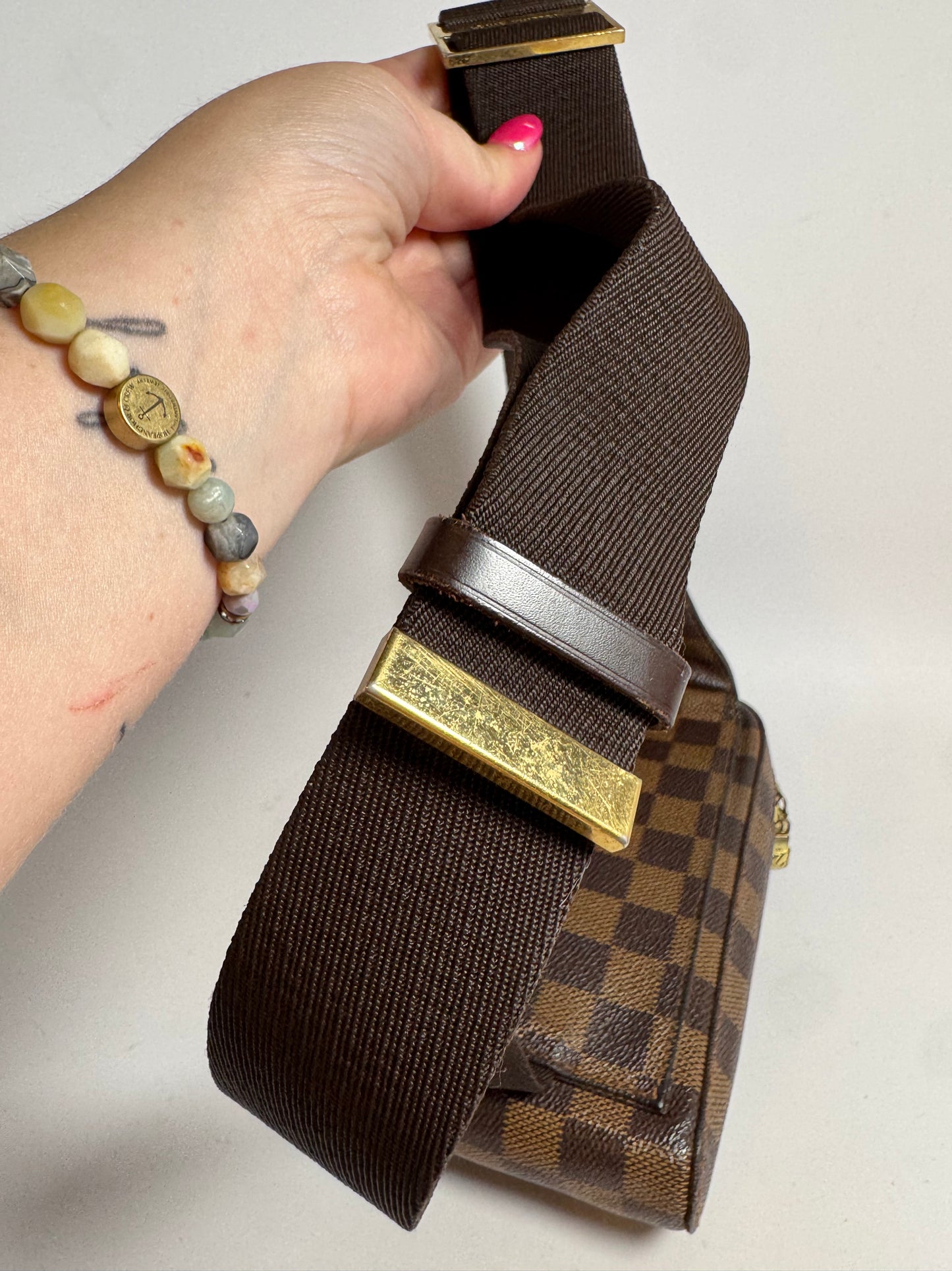 Louis Vuitton Geronimo Damier Ebene Bum Bag/Belt Bag