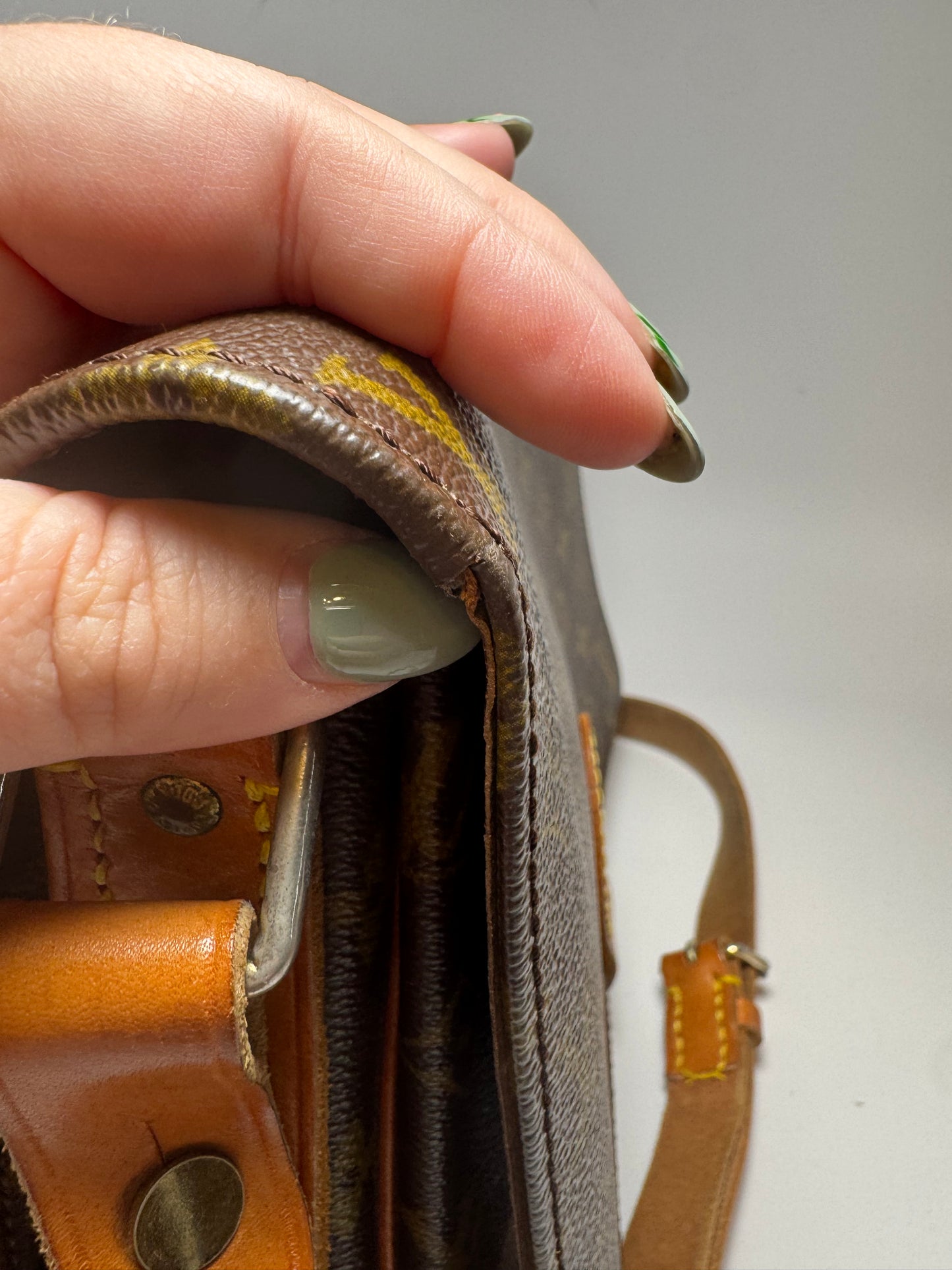 Louis Vuitton Cartouchière GM Monogram Crossbody/Shoulder Bag- Pre Date Code