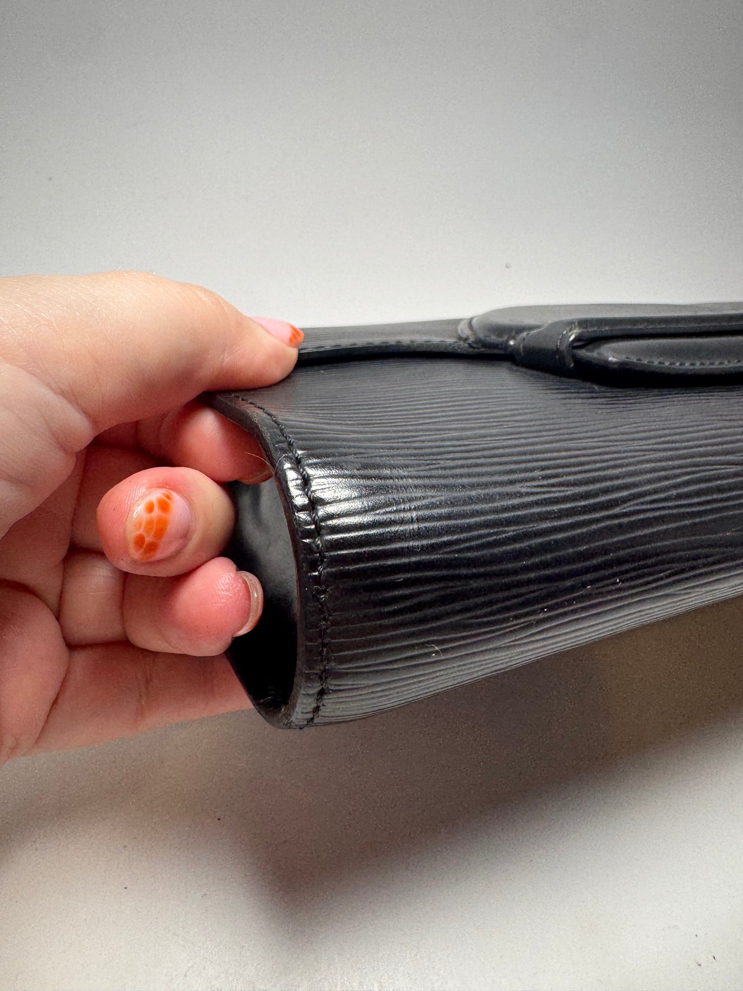 Louis Vuitton Chaillot Noir Black Epi Leather Clutch