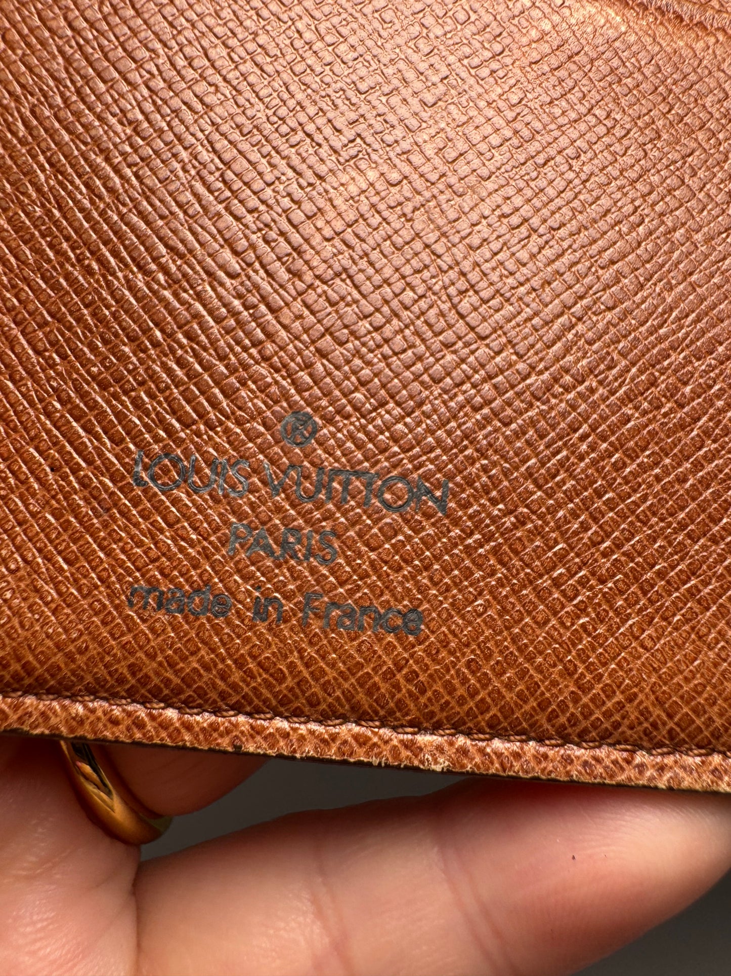Louis Vuitton Monogram Passport Cover/Checkbook Cover- January 1994 France