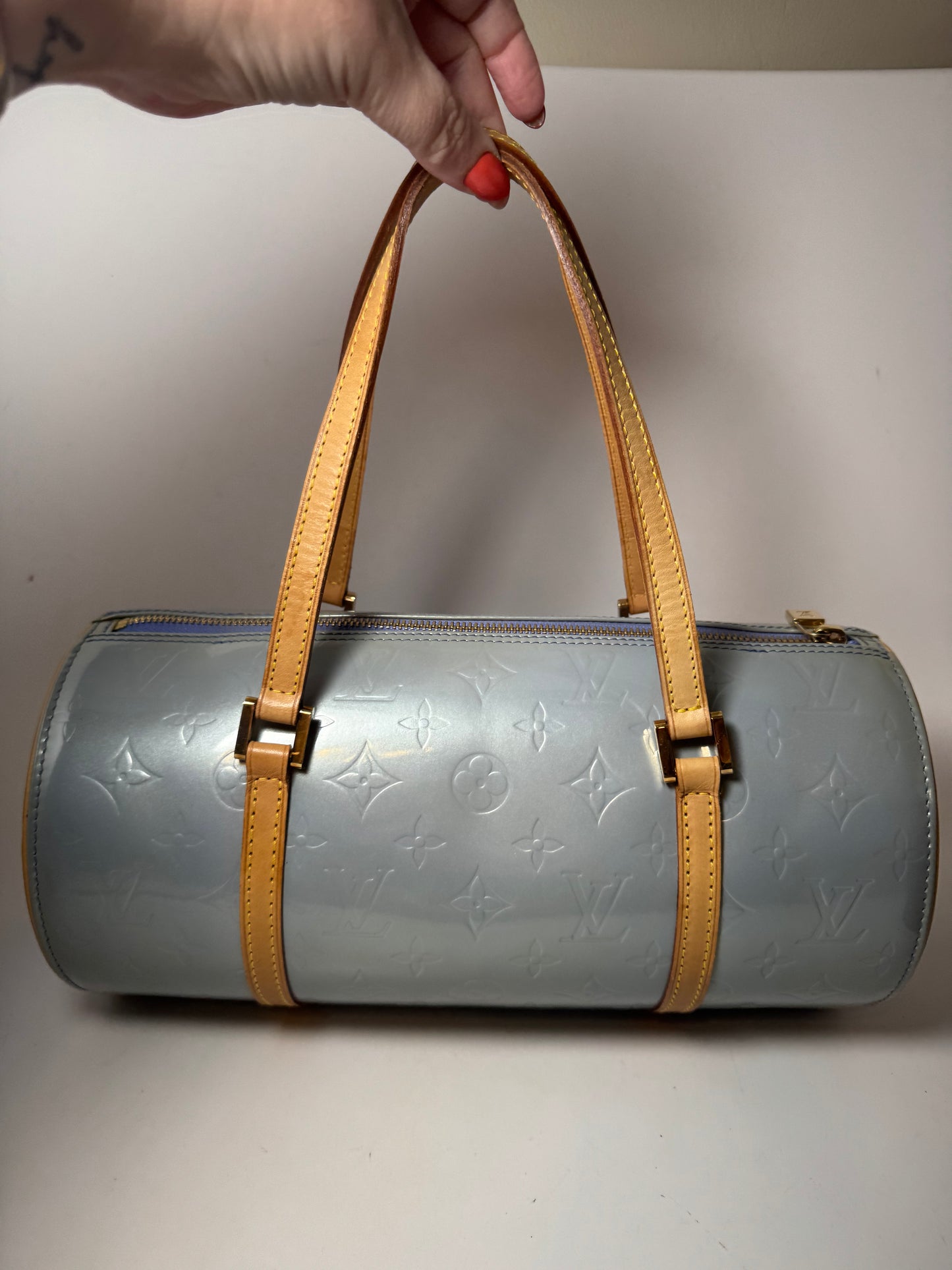 Louis Vuitton Y2K Bedford Lavender Vernis Leather Barrel Bag