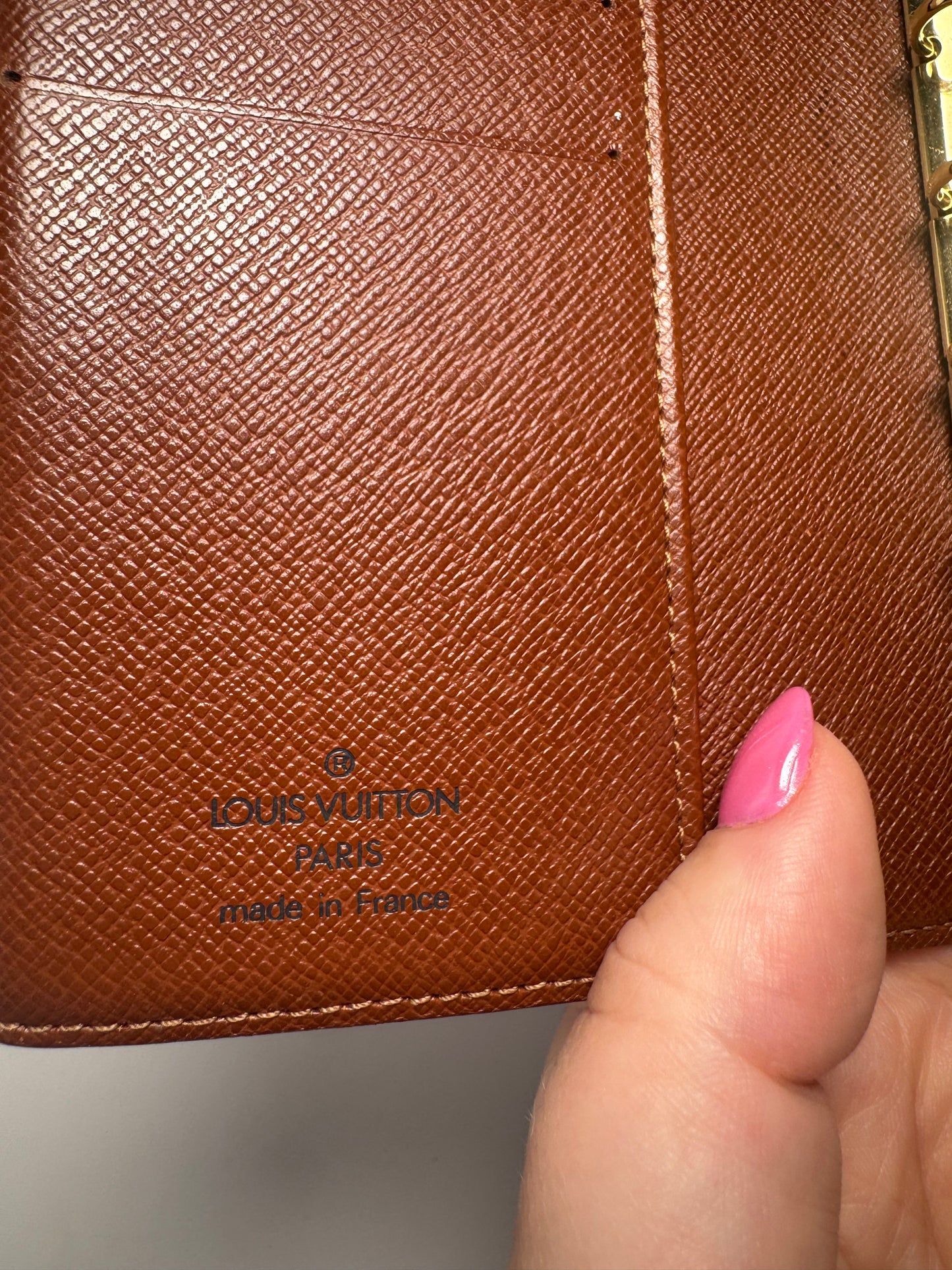 Louis Vuitton Agenda PM Planner/Passport Holder Monogram Made in France July 2002