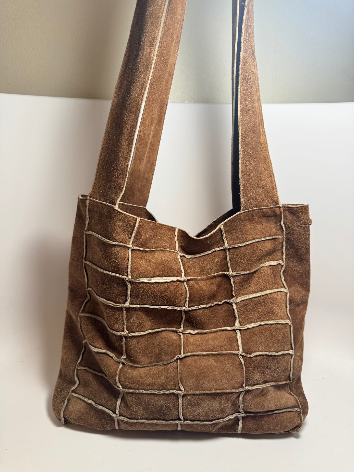 Chanel Mouton Suede Patchwork Tote/Shoulder Bag EXCELLENT condition with certificate of authenticity