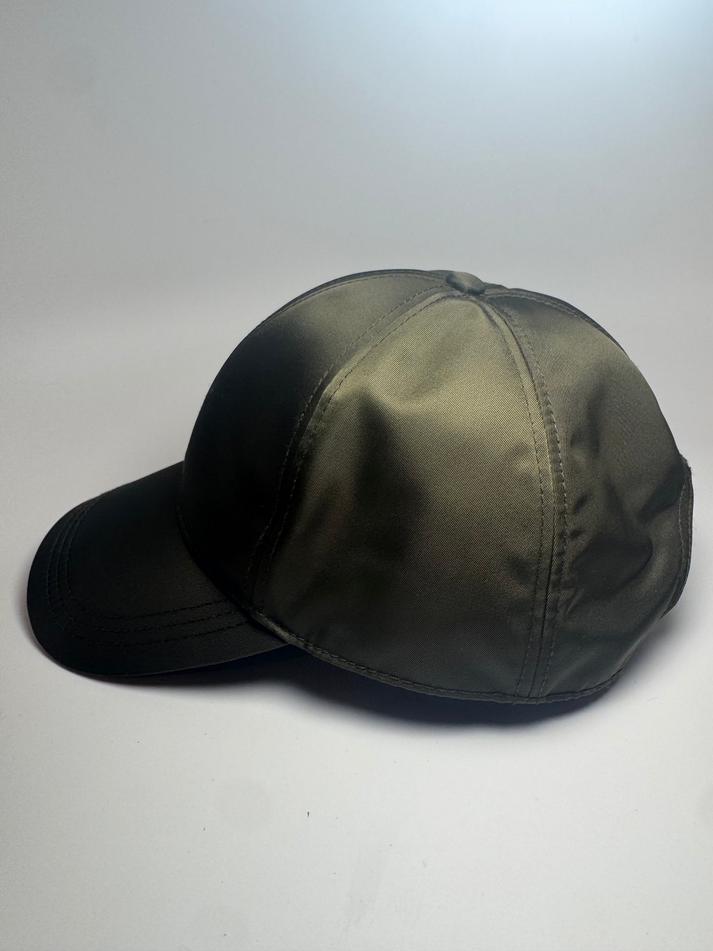 Prada Re-Nylon Baseball Cap - Military Green (Size M)