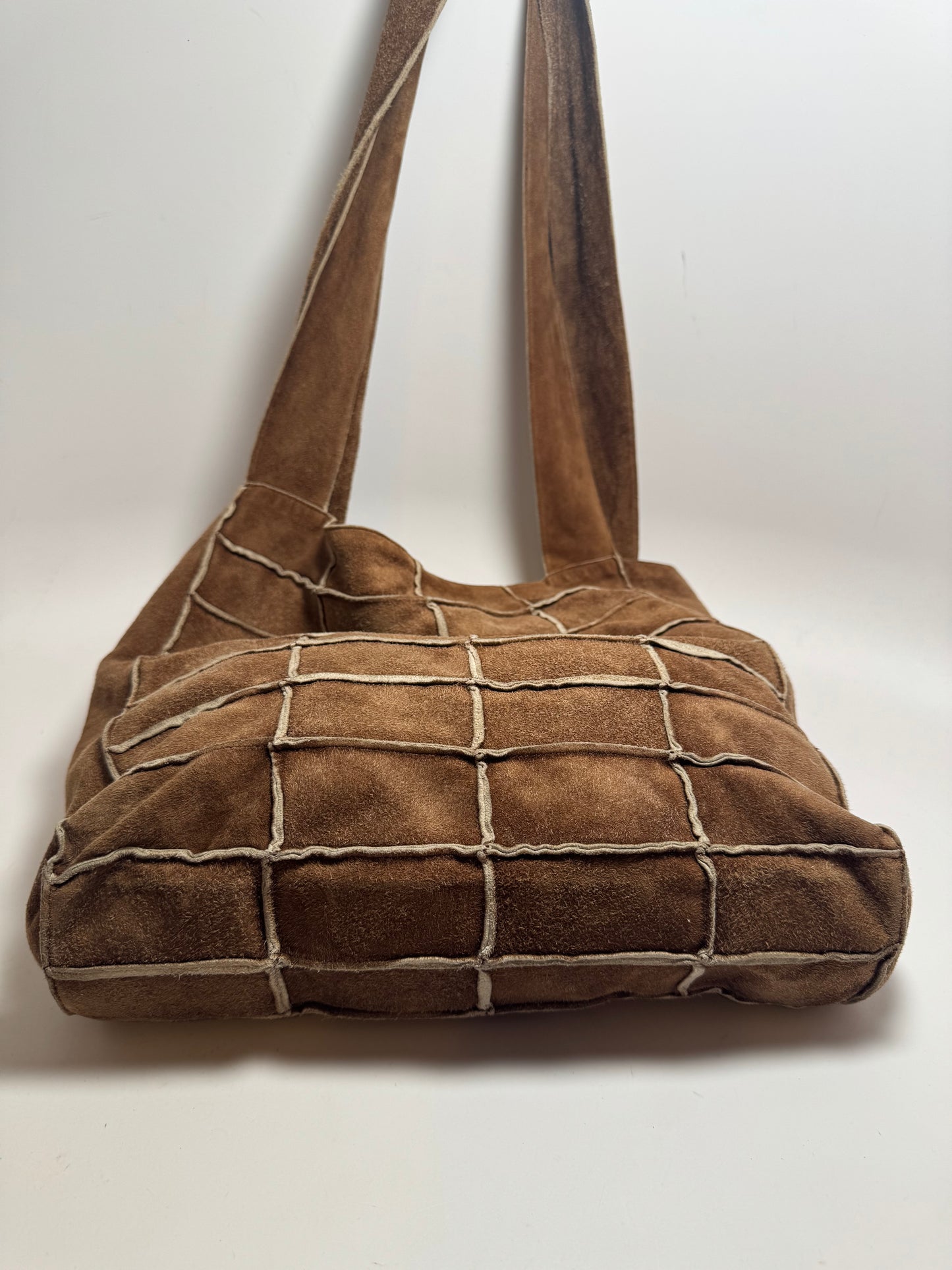Chanel Mouton Suede Patchwork Tote/Shoulder Bag EXCELLENT condition with certificate of authenticity