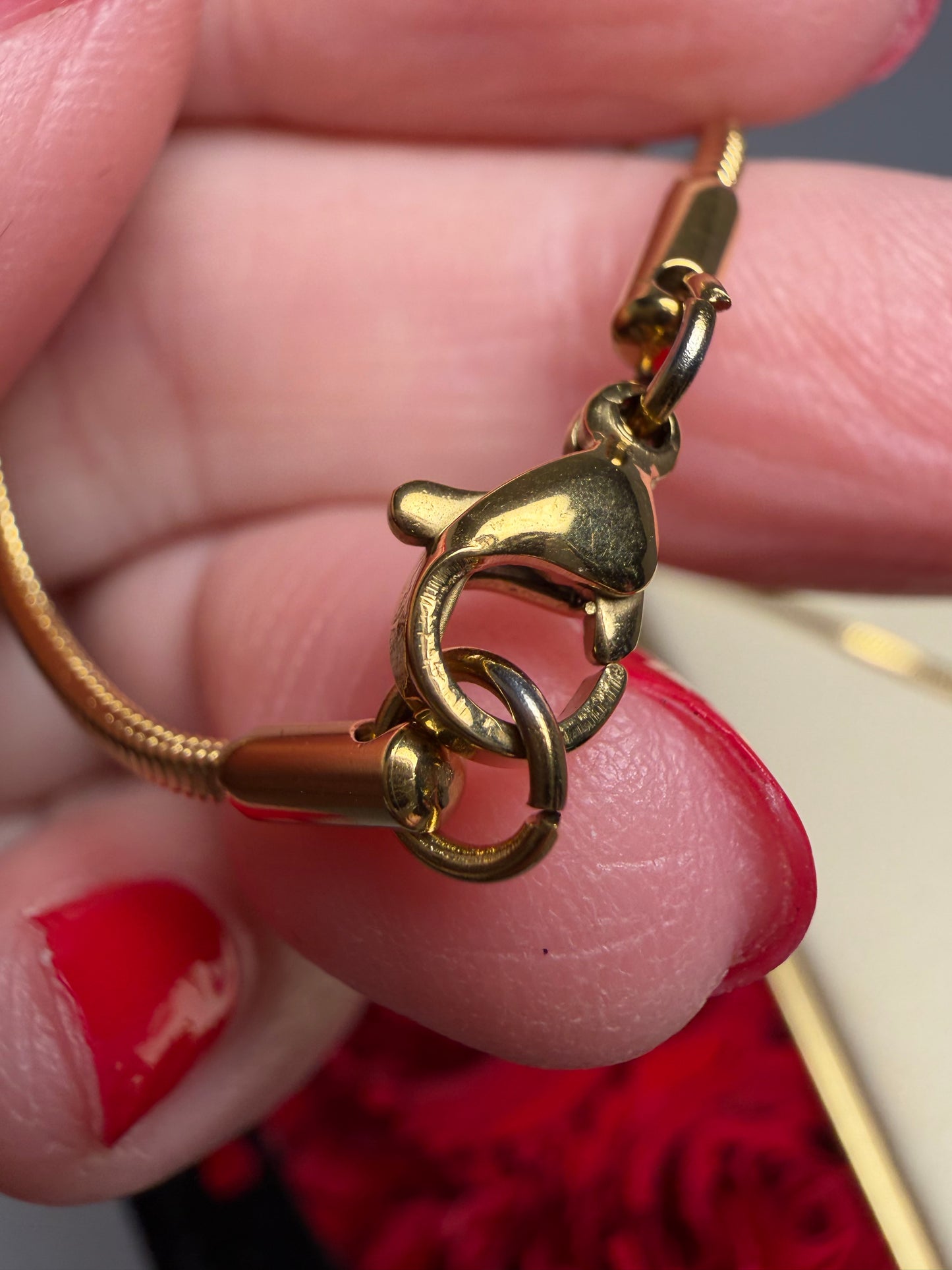 Upcycled Chanel Pink Clover Necklace