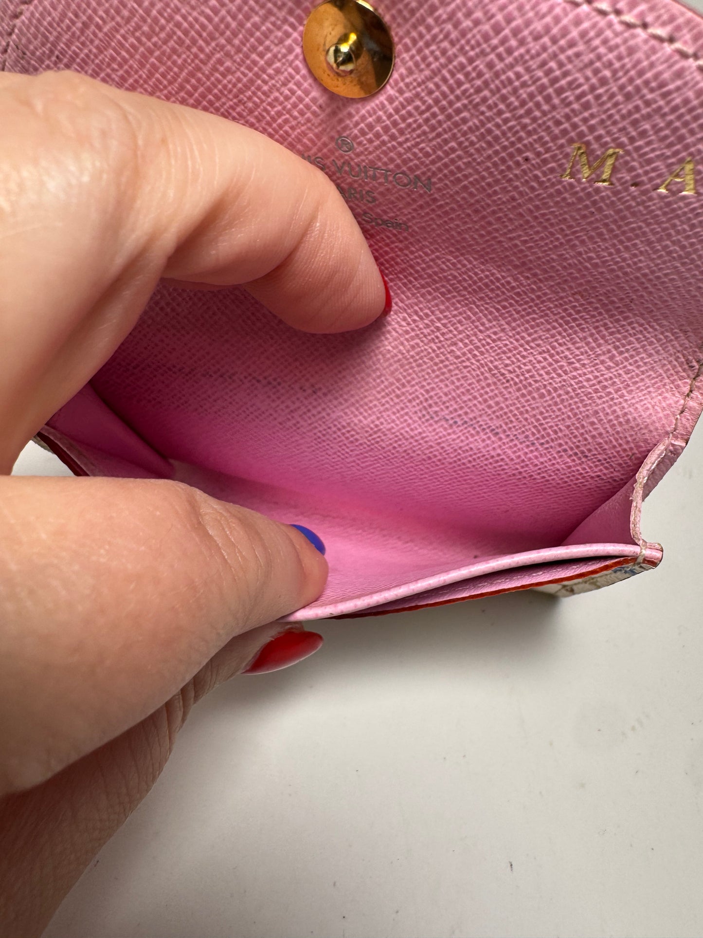 Louis Vuitton Multicolor Monogram Rosalie Coin Purse (Murakami Collection)