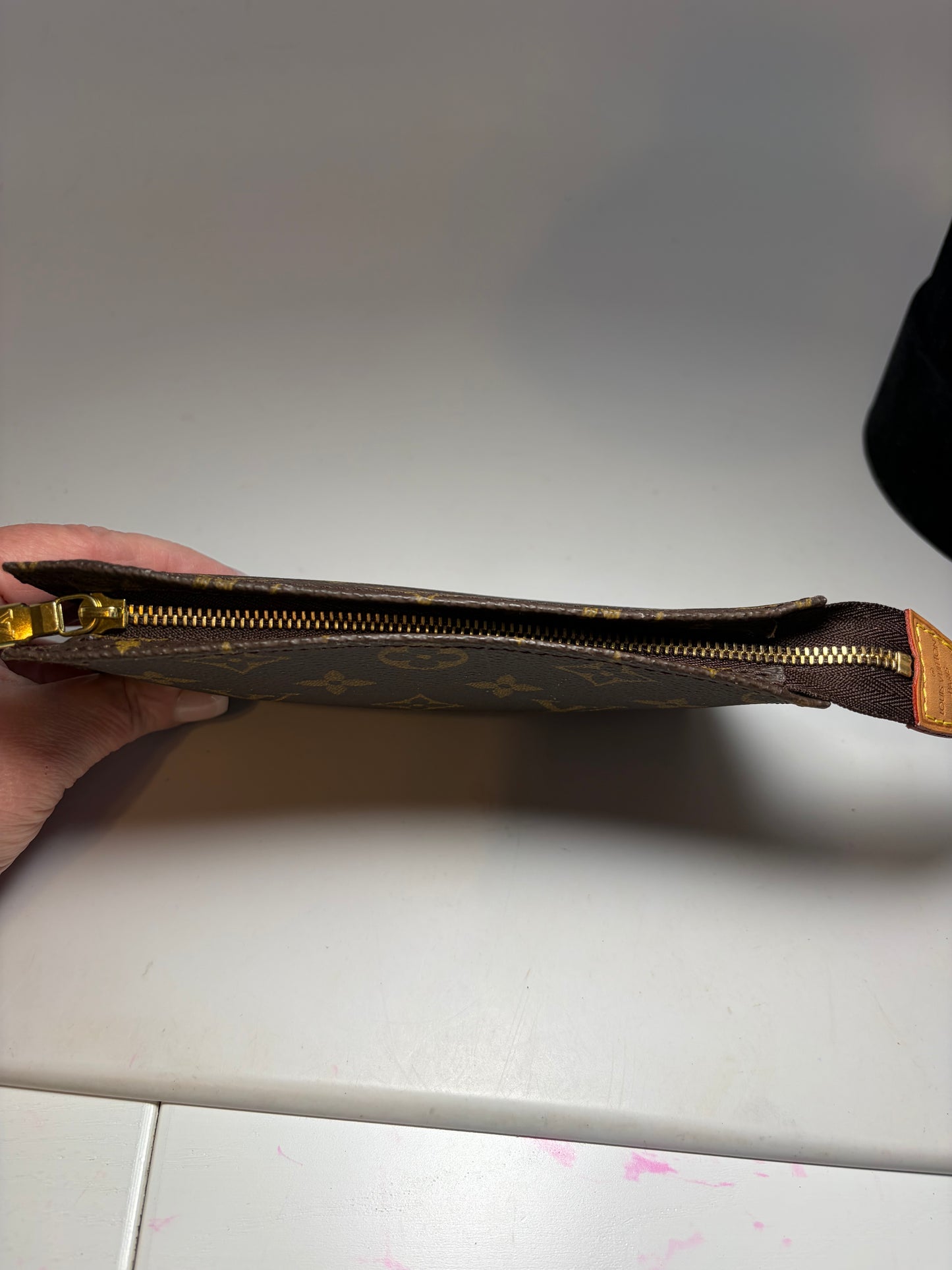 Louis Vuitton Bucket PM Monogram Toiletry Pouch, Made in France June 1999
