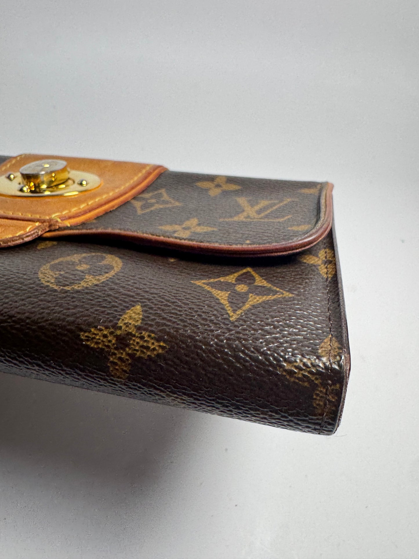 Louis Vuitton Boetie Wallet Monogram & Vachetta Leather Made in Spain 2012