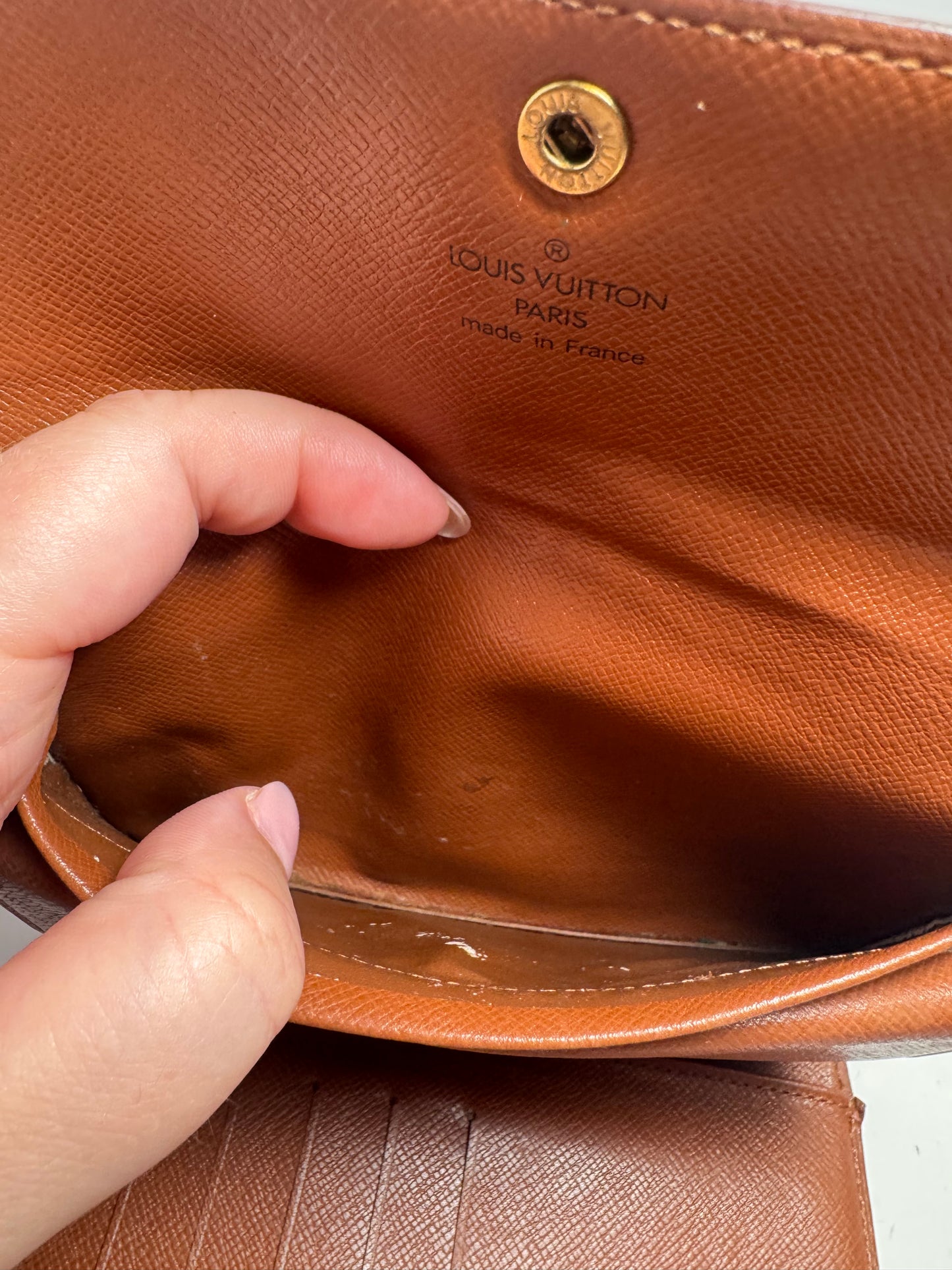 Louis Vuitton Porte Tressor Etui Monogram Wallet/Passport Holder
