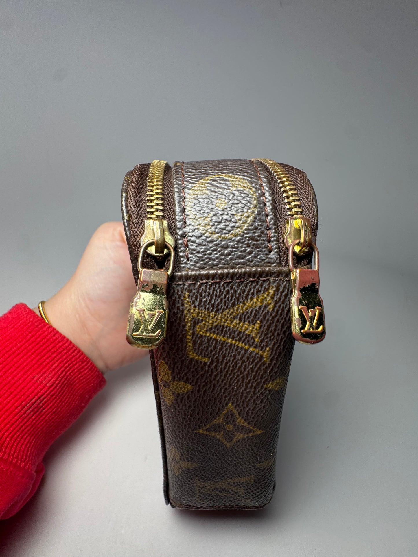 Louis Vuitton Trousse PM Monogram Canvas Toiltery Makeup Case/Pouch- July 2002