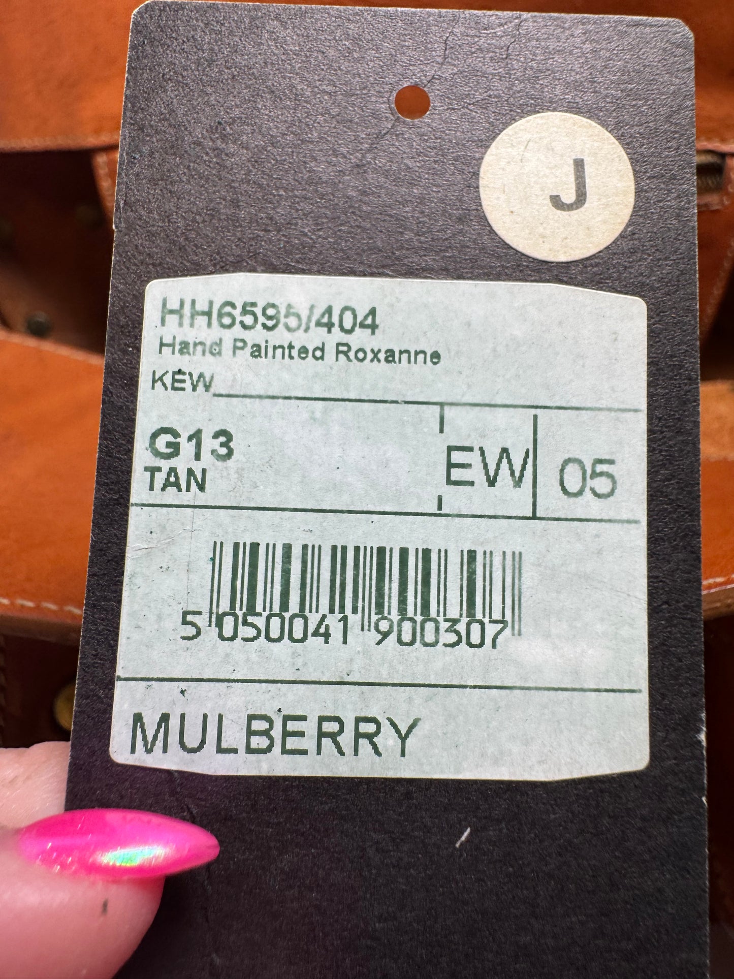 Mulberry Hand Painted Roxanne Leather Satchel Floral