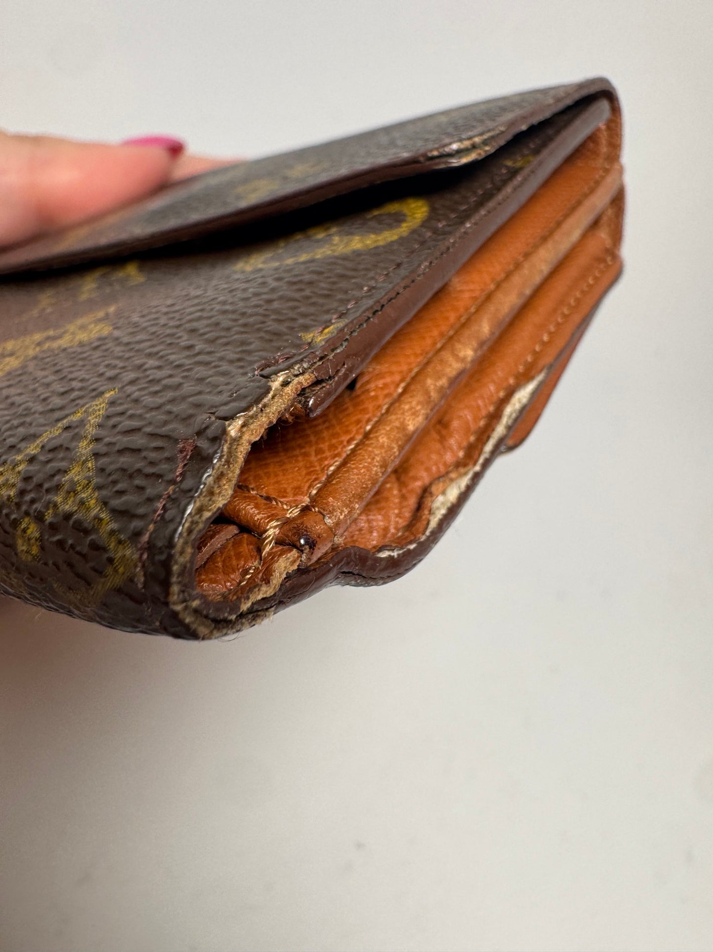 Louis Vuitton Elise Monogram Trifold Wallet Made in France