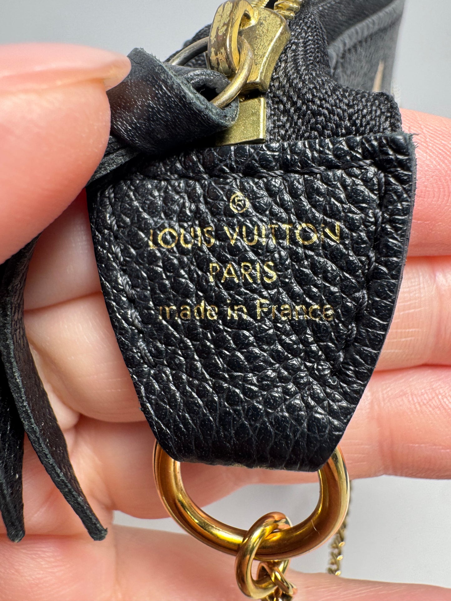 Louis Vuitton Empriente Bicolor Black & Cream Mini Pochette w/Gift Box w/COA from Authentic Detective