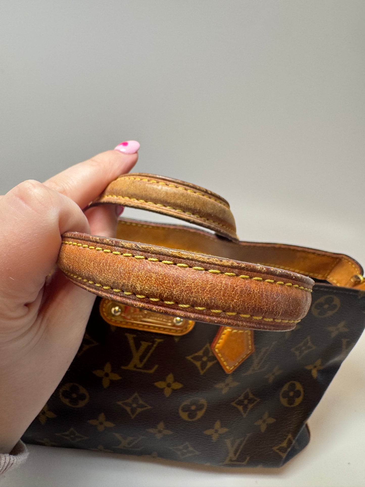 Louis Vuitton Wilshire PM Monogram Bag East West Tote Made in Spain
