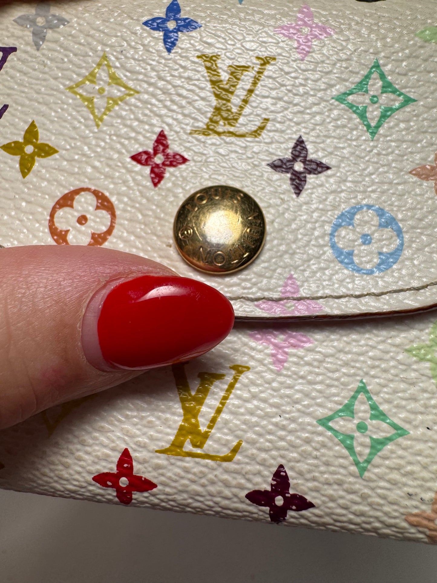 Louis Vuitton Multicolor Monogram Rosalie Coin Purse (Murakami Collection)