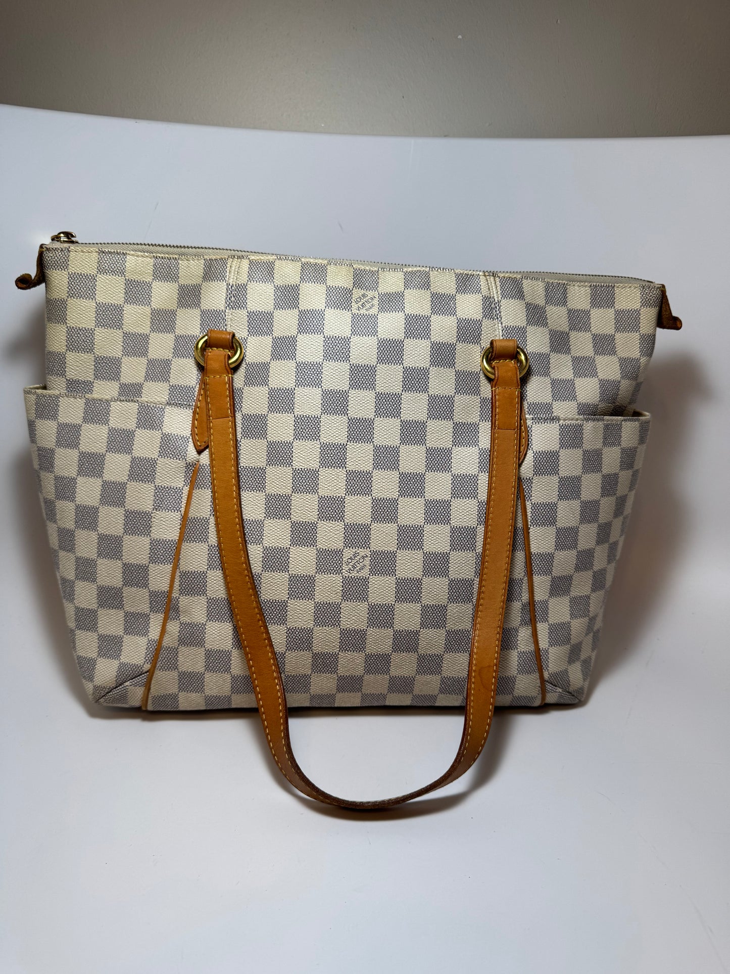 Louis Vuitton Totally MM in Damier Azur Tote Shoulder Bag