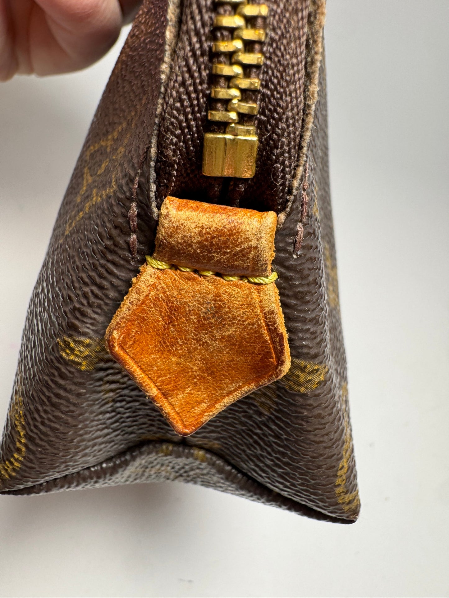 Louis Vuitton Monogram Cosmetic Case Dome Pouch, Made in Spain, September 2000