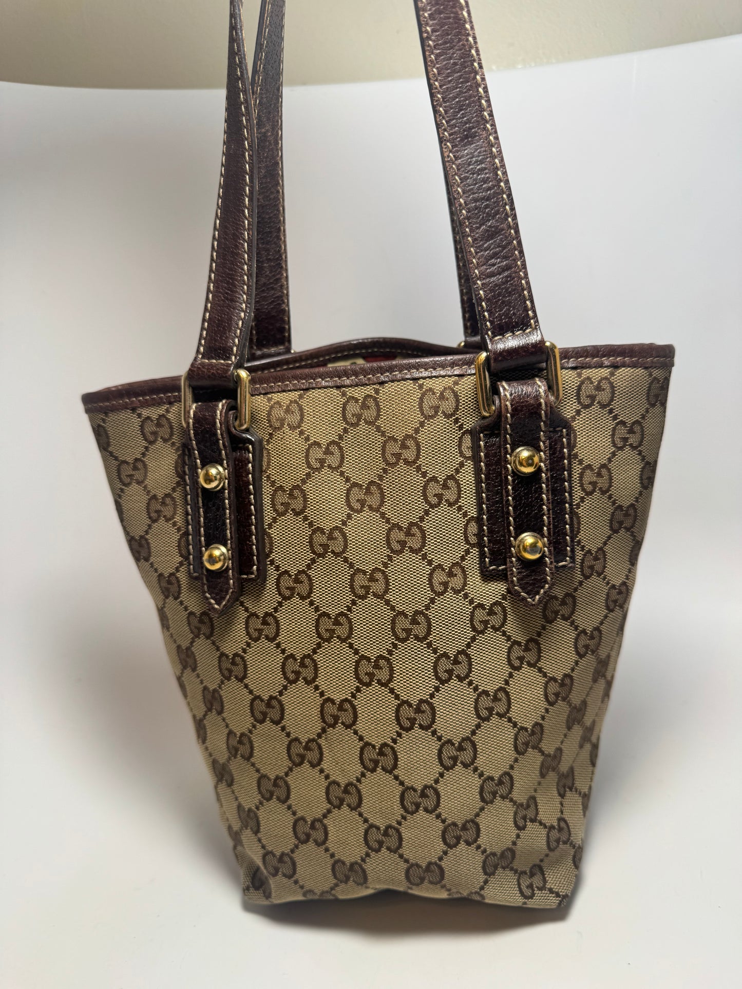 Gucci GG Canvas Mushrooms Tote Embroidered Bag