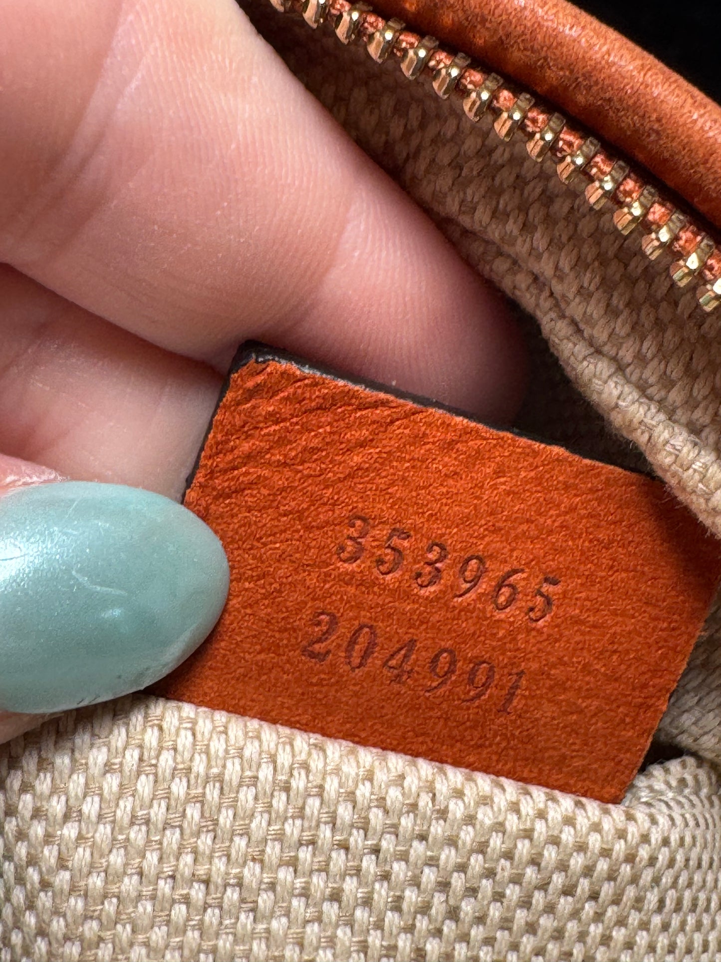 Gucci Vitello Mini Nubuck SoHo Burnt Orange Crossbody/Shoulder Bag