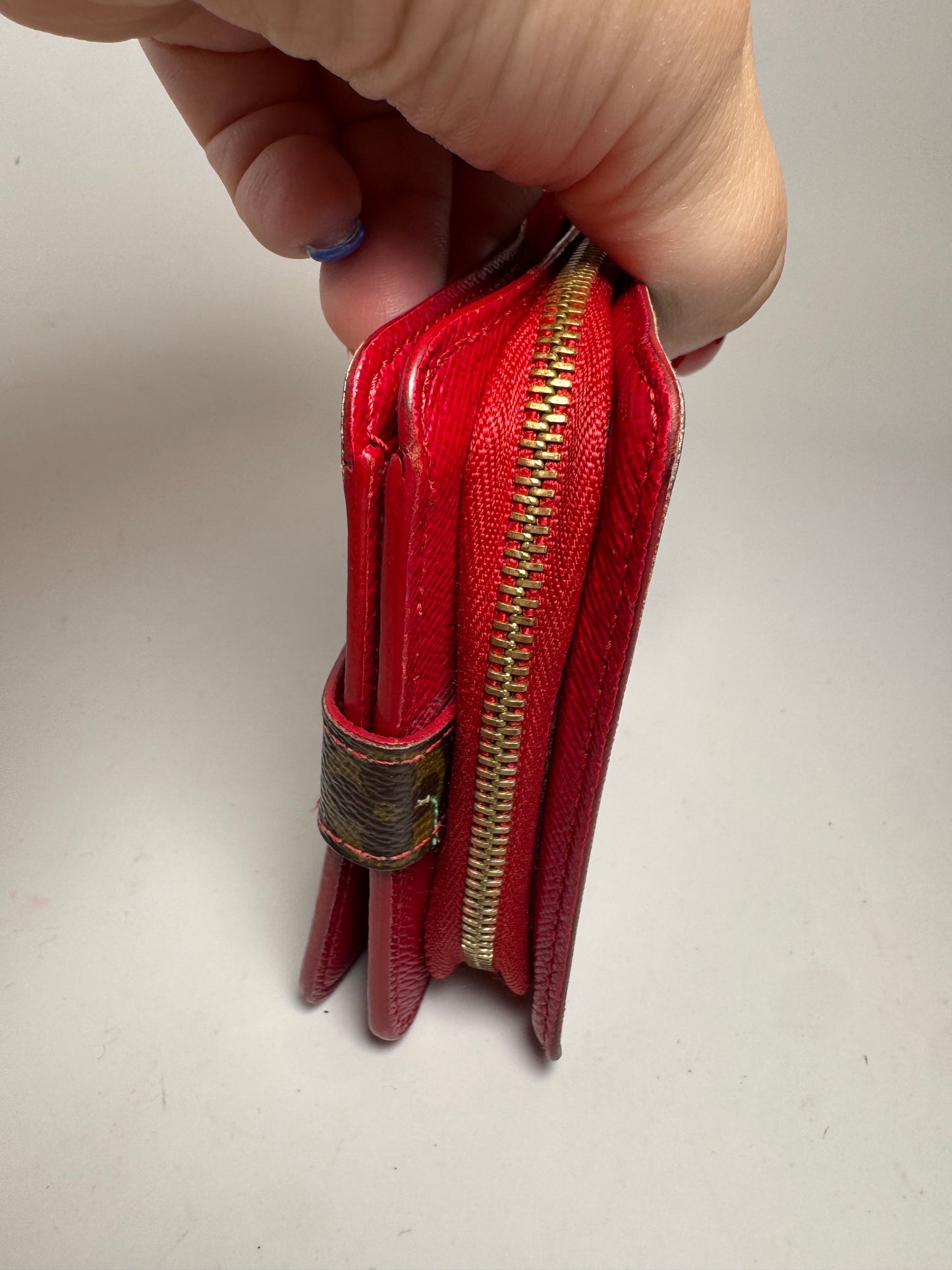Louis Vuitton Murakami Cherry Compact Zip Wallet Monogram