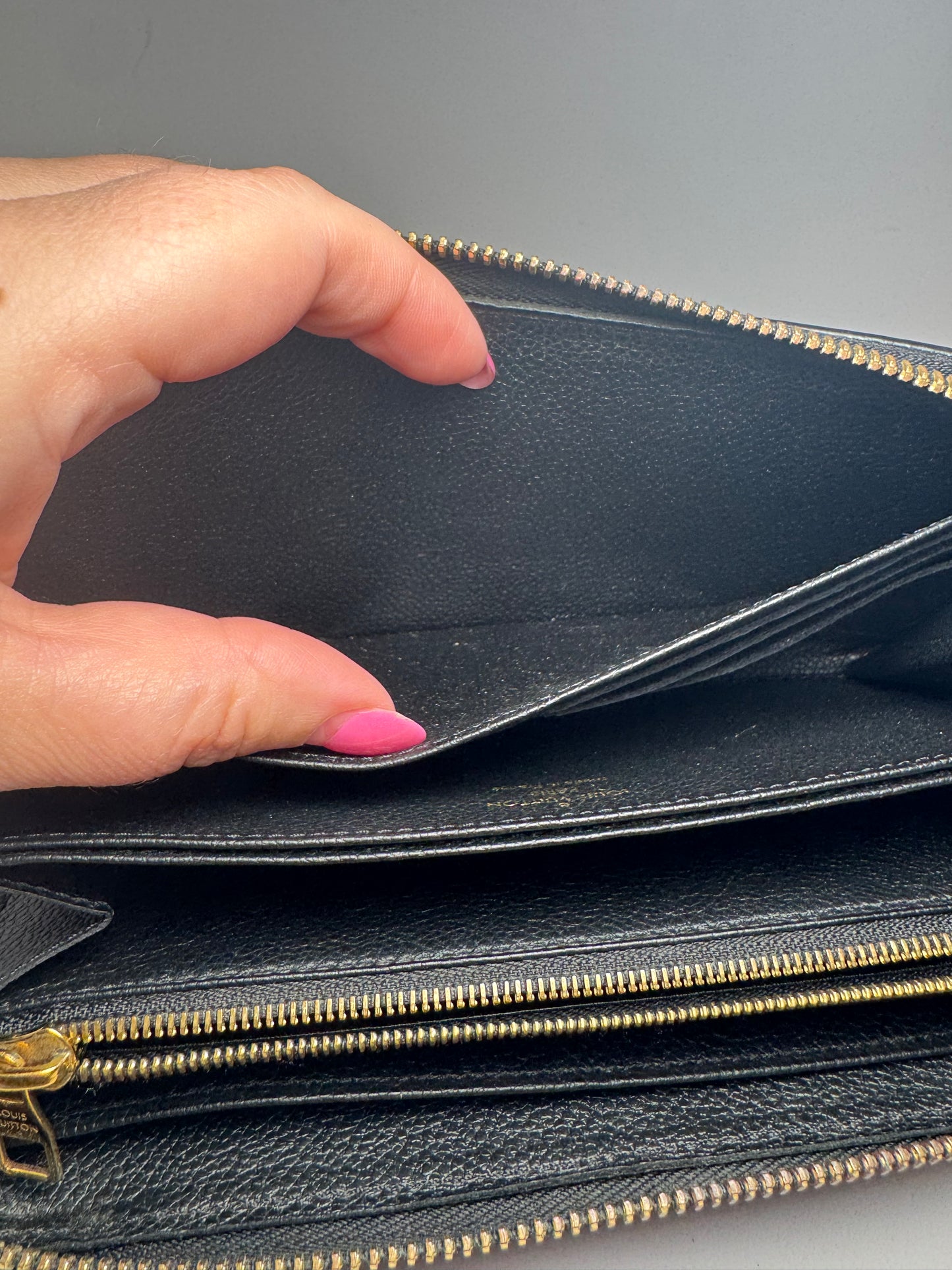 Louis Vuitton Black Empriente Zippy Wallet, 2019 France