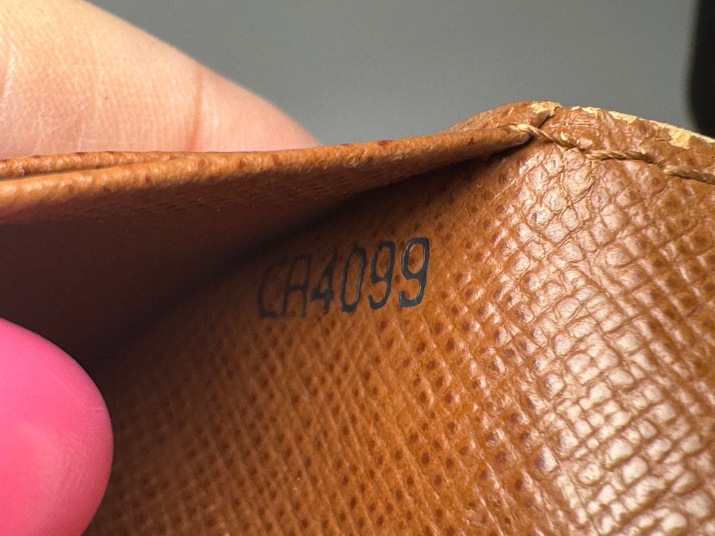 Louis Vuitton Porte Monnaie Tresor Monogram Leather Wallet, Zip coin pocket
