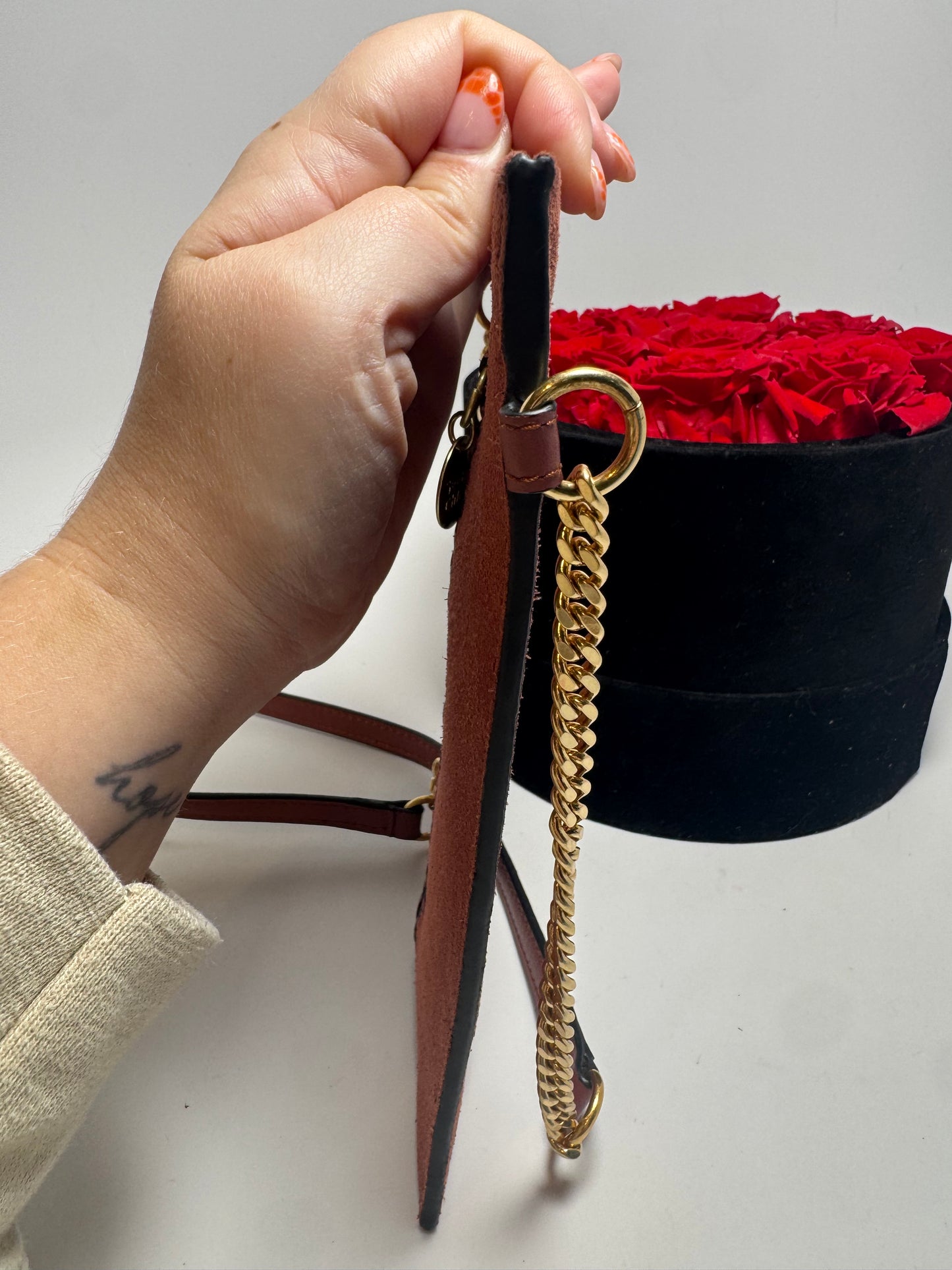See by Chloe Shoulder Bag Pink Leather & Suede
