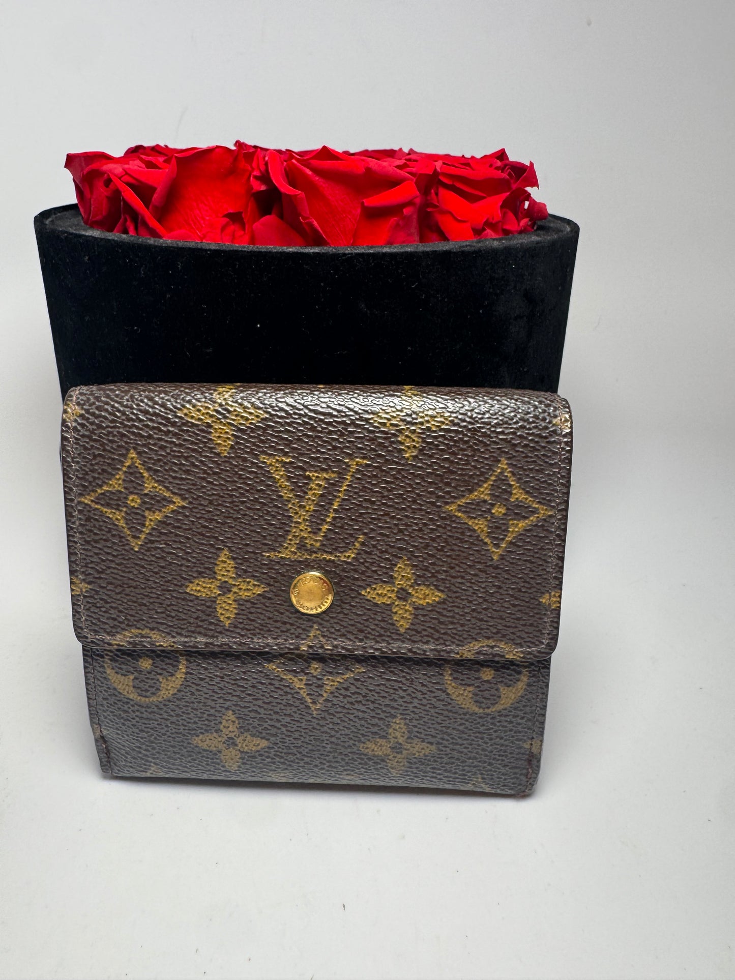 Louis Vuitton Elise Monogram Compact Trifold Wallet Made in France January 1998