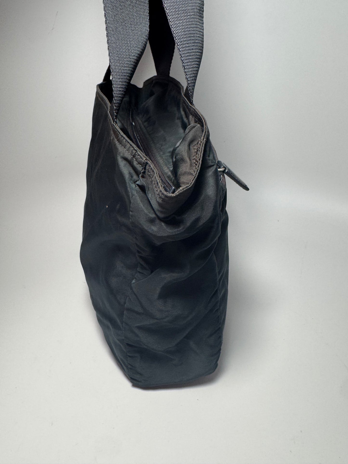 Prada Tessuto Nylon Tote – Vintage Navy Blue Designer Bag